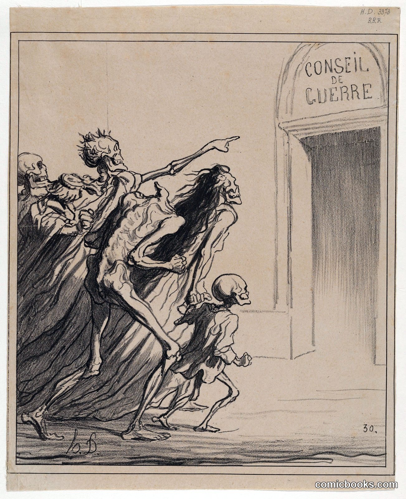 *Conseil de Guerre* (The War Council) by Honoré Daumier