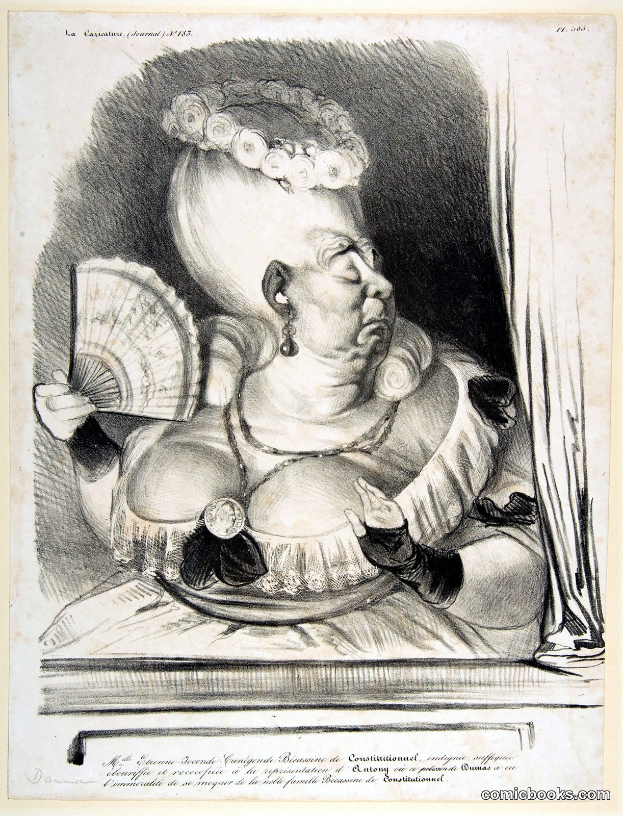 Caricature of *Le Constitutionnel* by Honoré Daumier