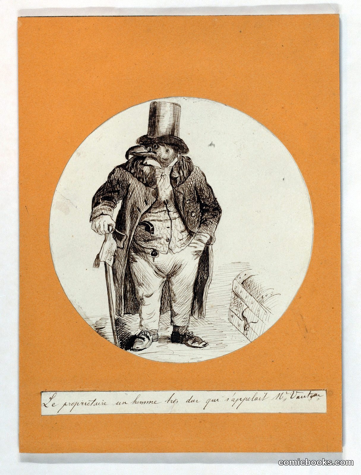 *Monsieur Vautour* (Mister Vulture) by J. J. Grandville