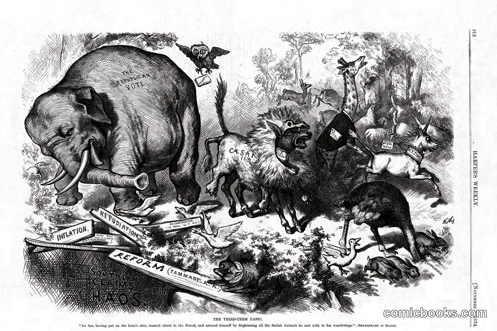 The Republican Elephant by Thomas Nast