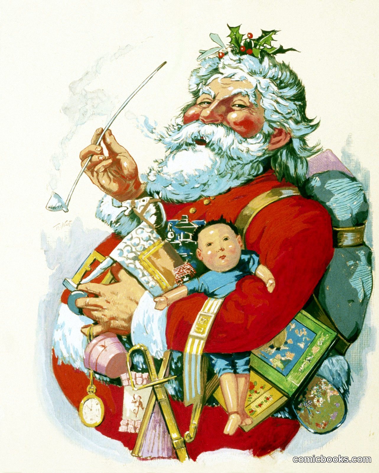 Merry Old Santa Claus by Thomas Nast