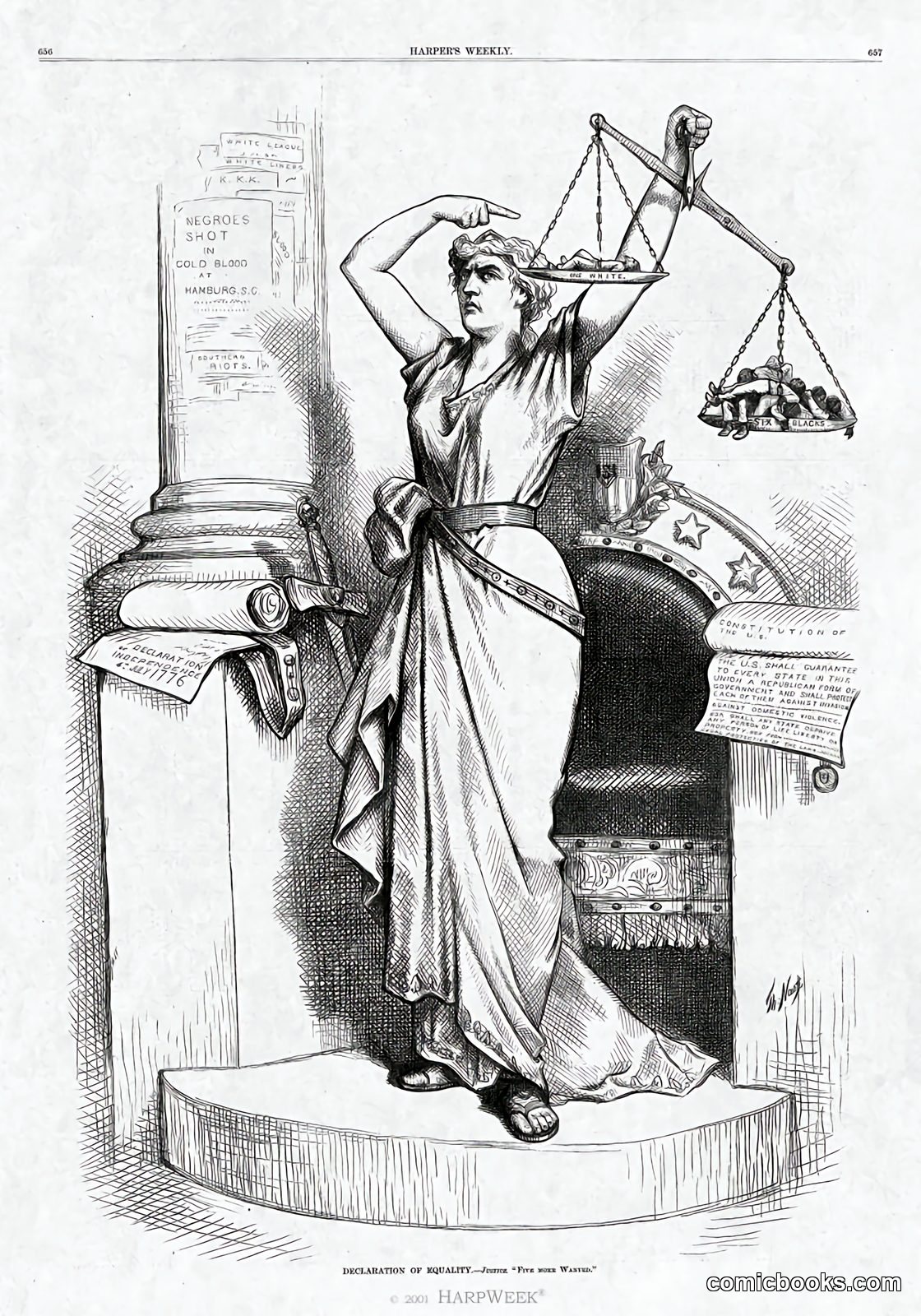 Political caricature by Thomas Nast