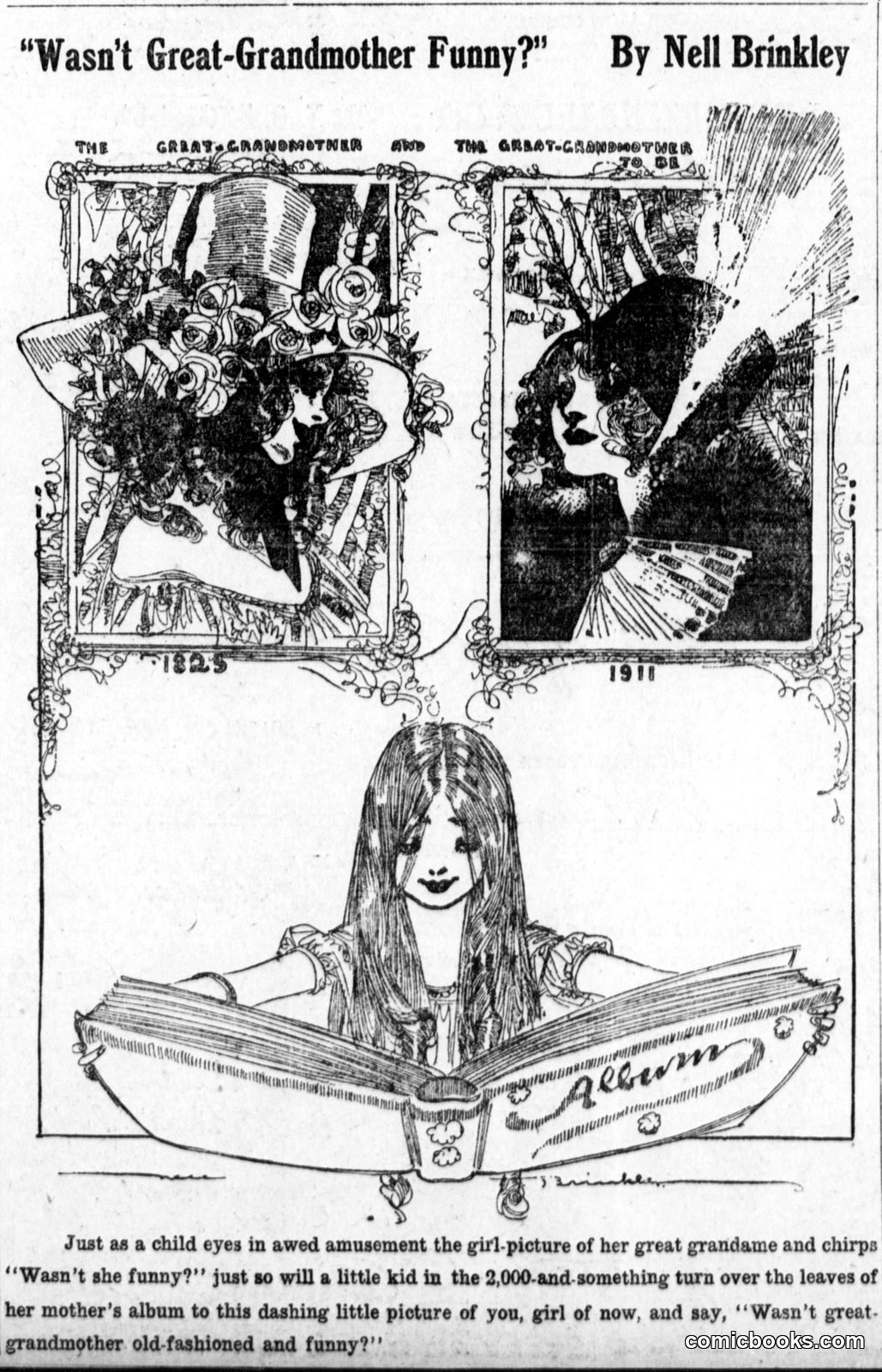 "Wasn't Great-Grandmother Funny?" by Nell Brinkley