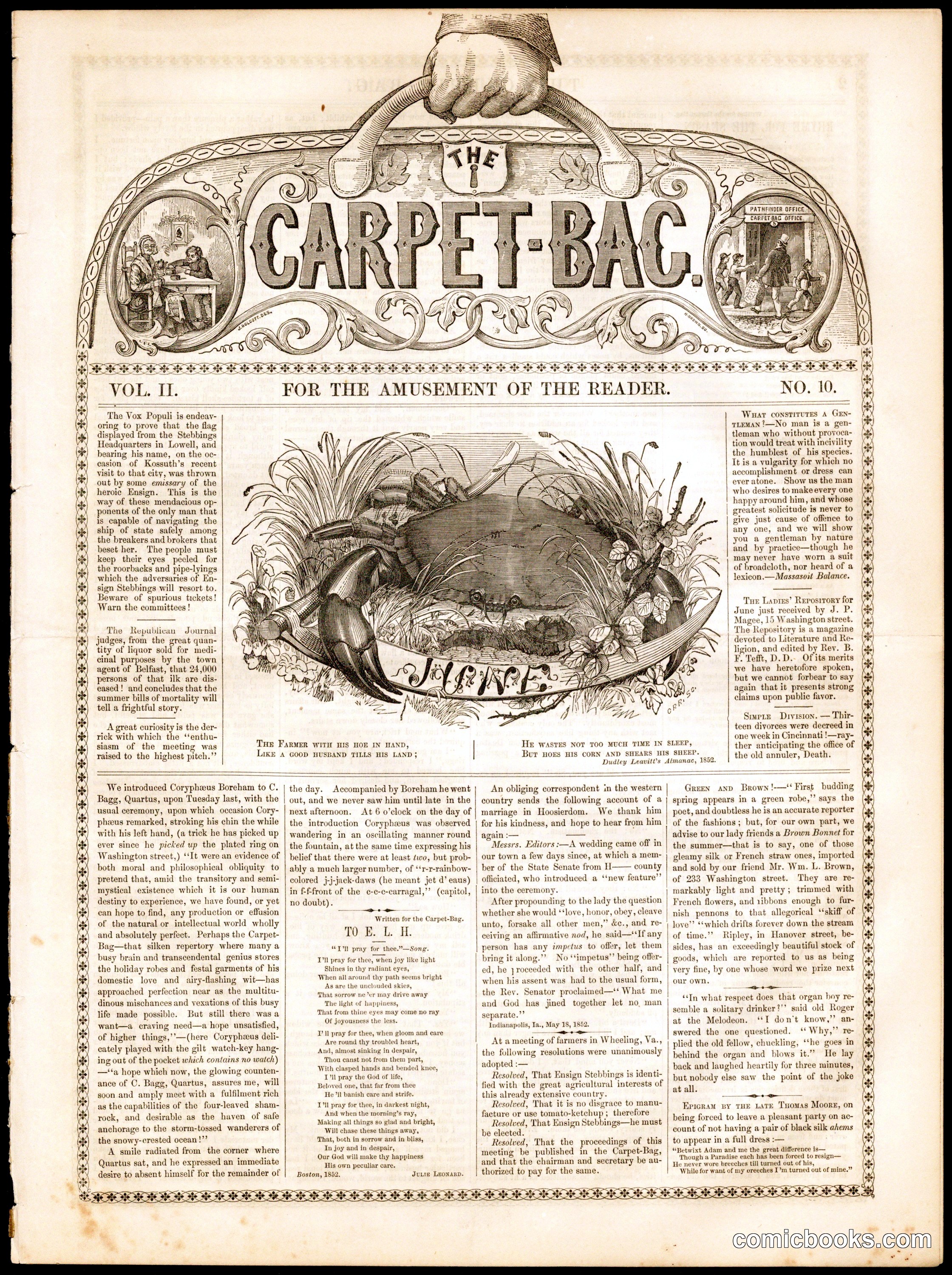 The Carpet-Bag, Vol. II, No. 10