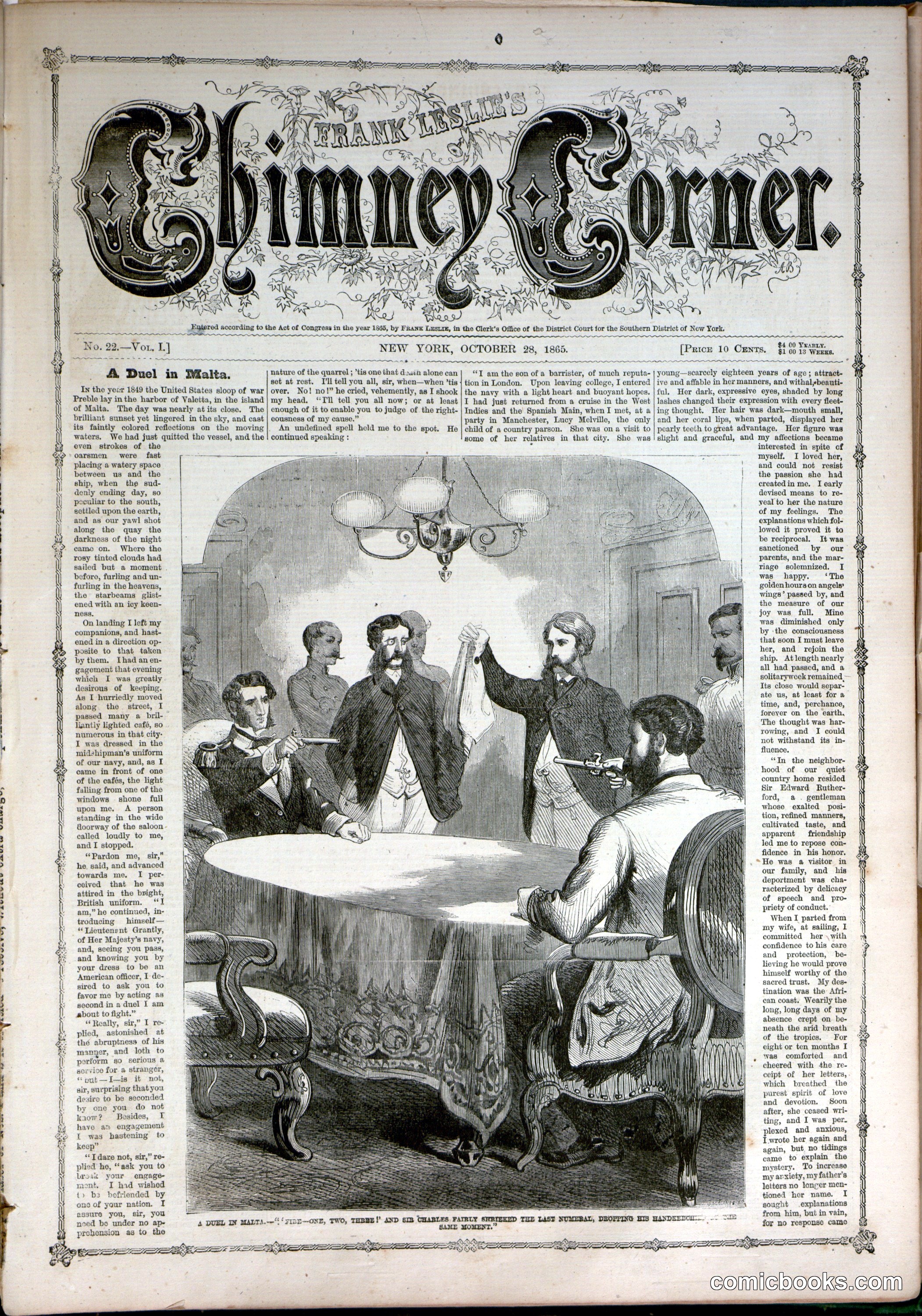 Frank Leslie's Chimney Corner, Vol. I, No. 22
