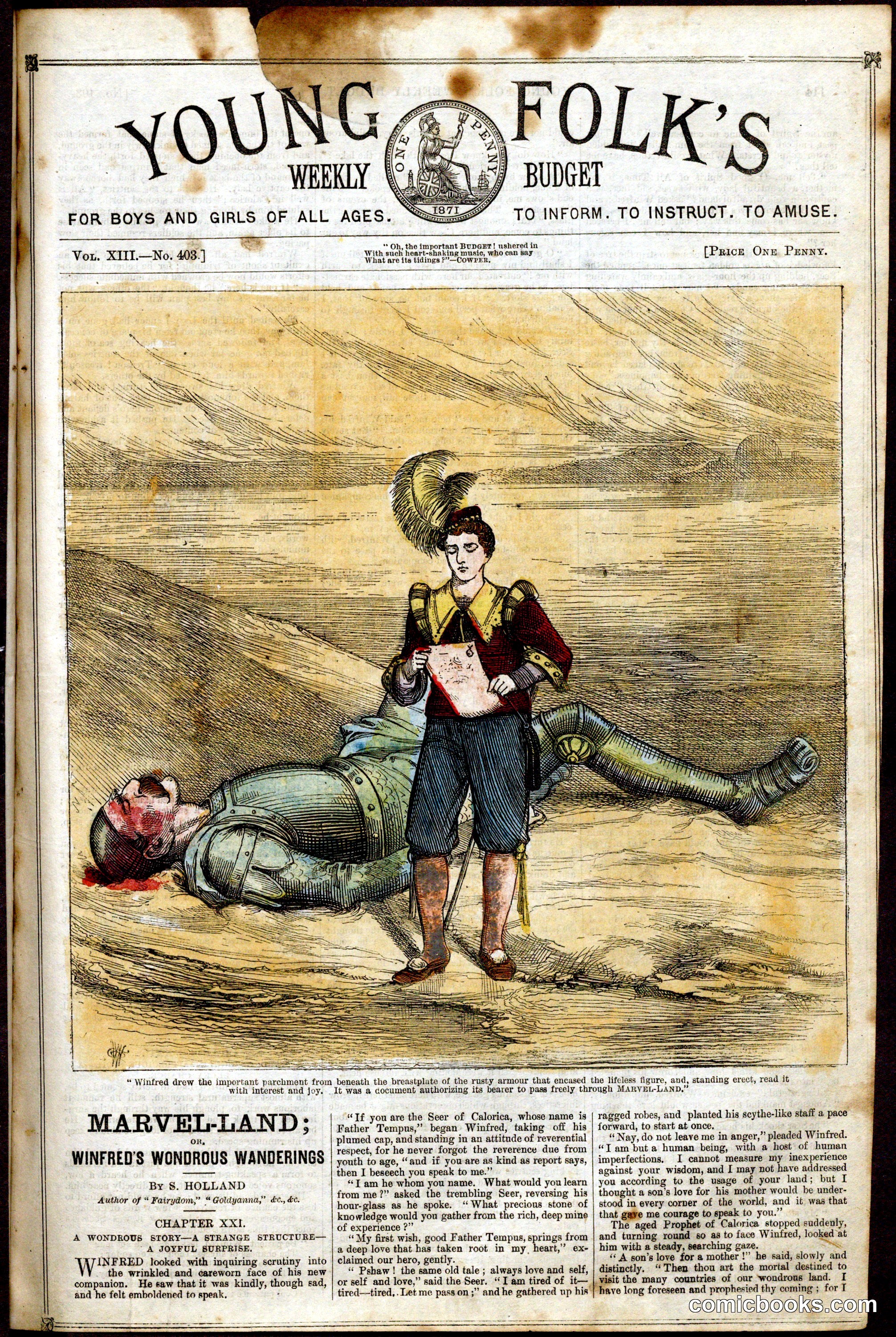 Young Folk's Weekly Budget, Vol. XIII, No. 403