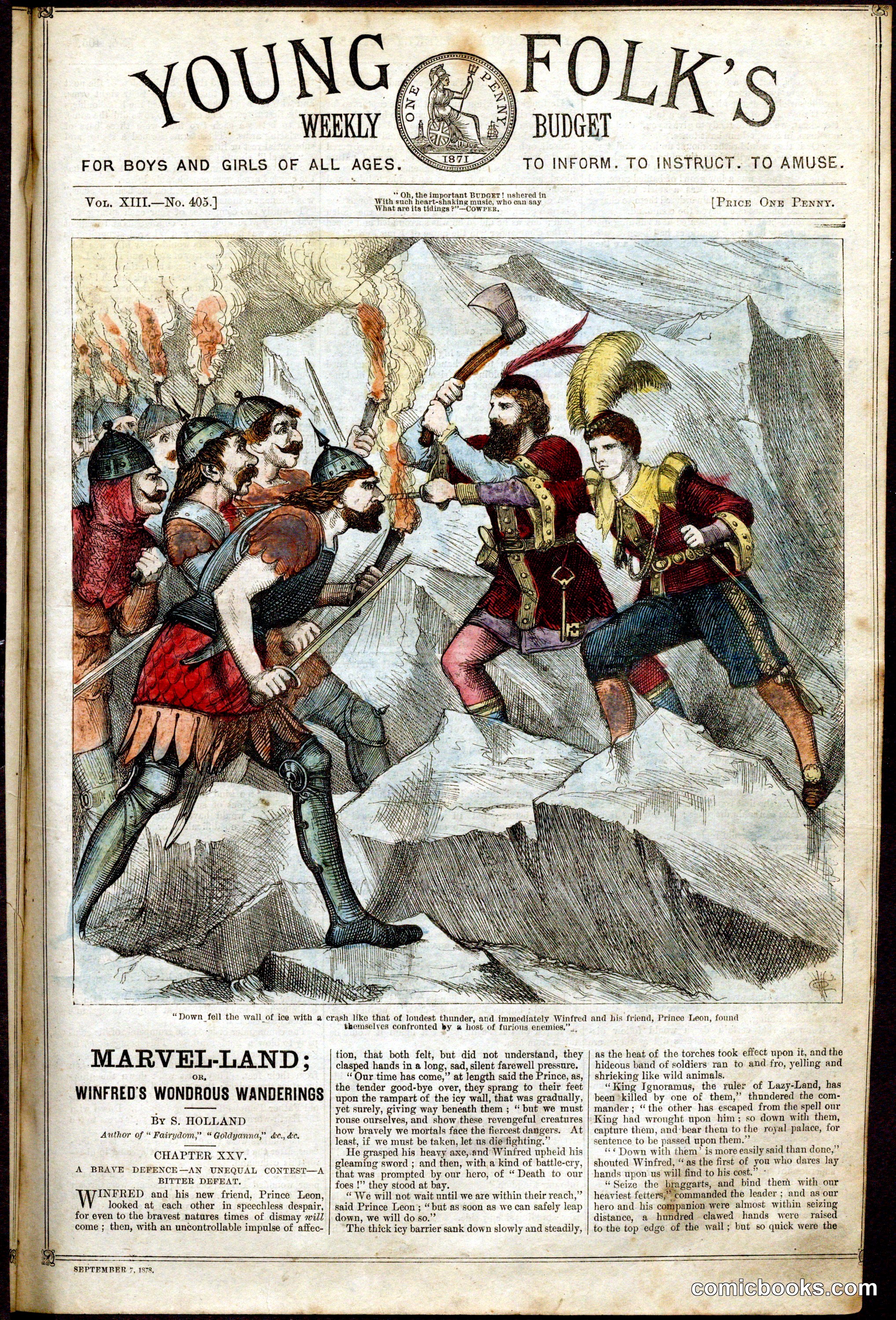 Young Folk's Weekly Budget: Winfred's Wondrous Wanderings
