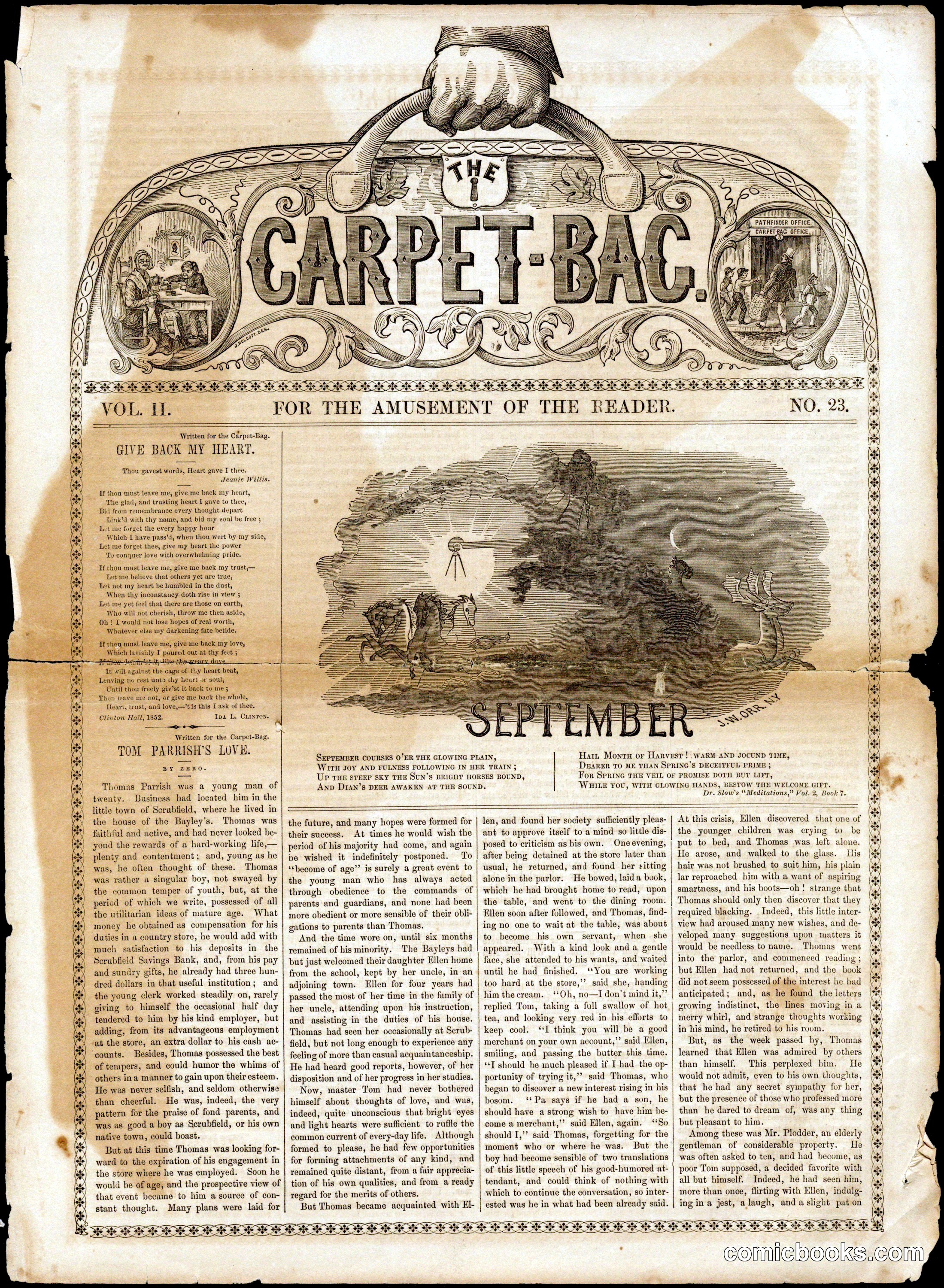 The Carpet-Bag, Vol. II, No. 23