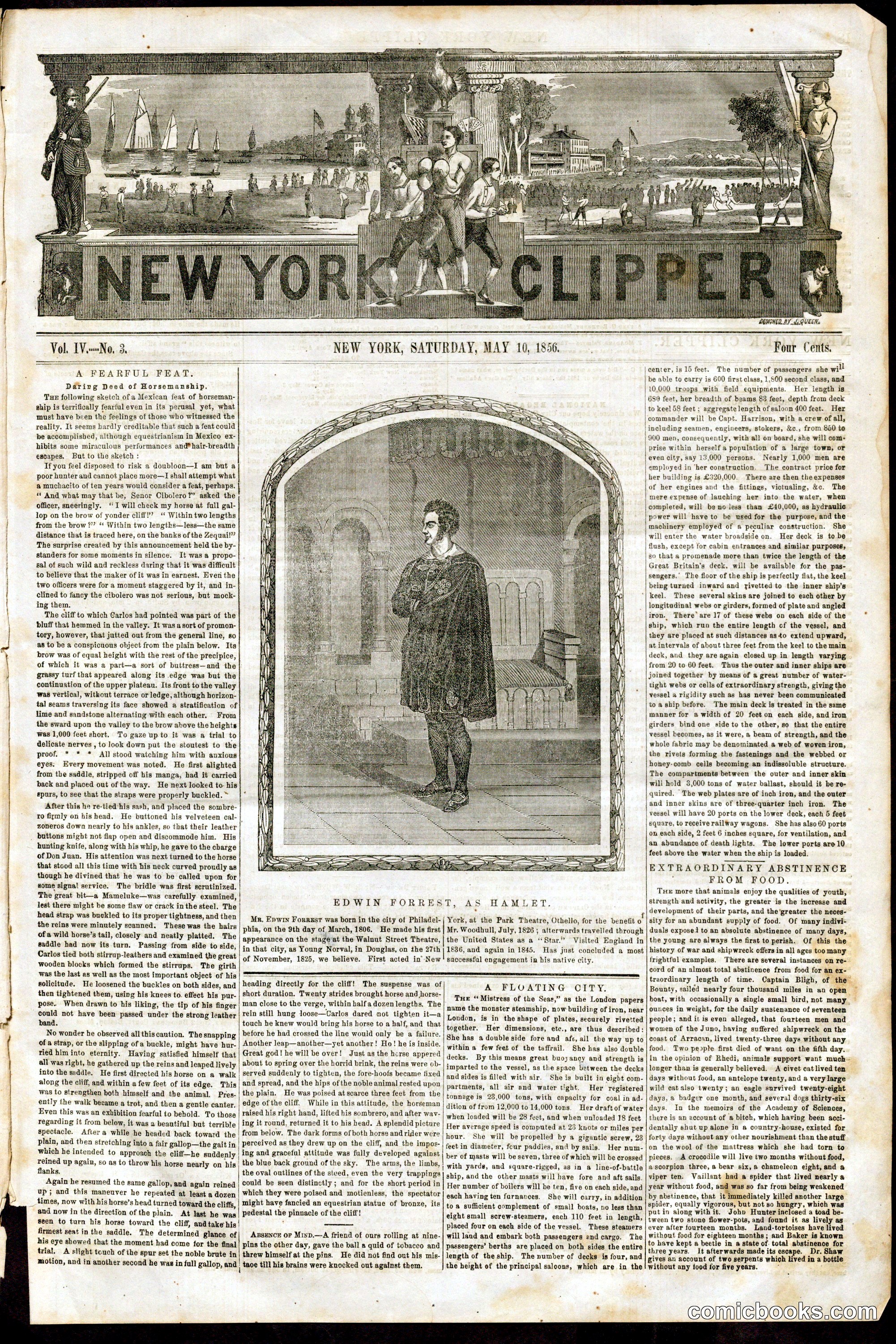 New York Clipper, Vol. IV, No. 3