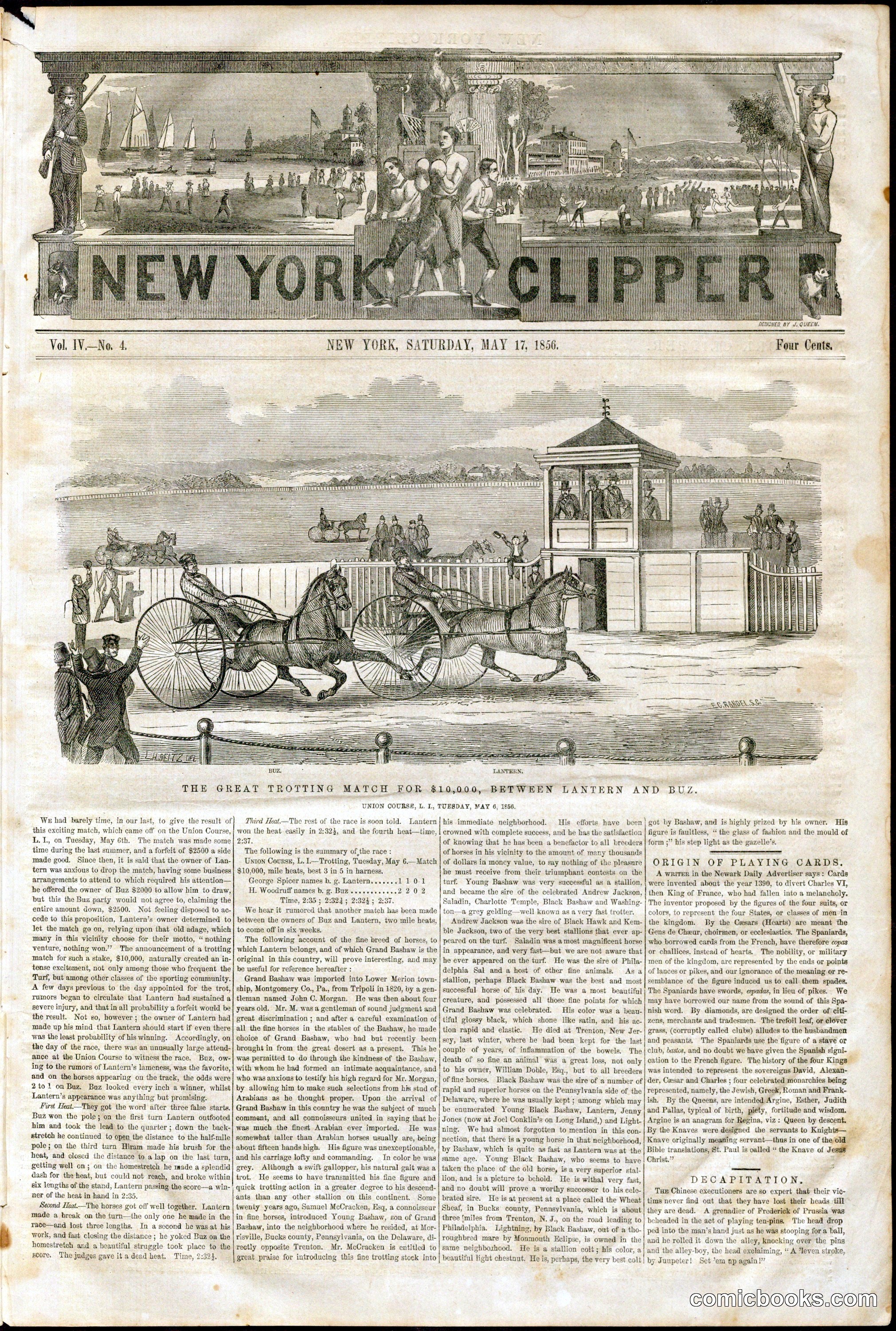 New York Clipper, May 17, 1856