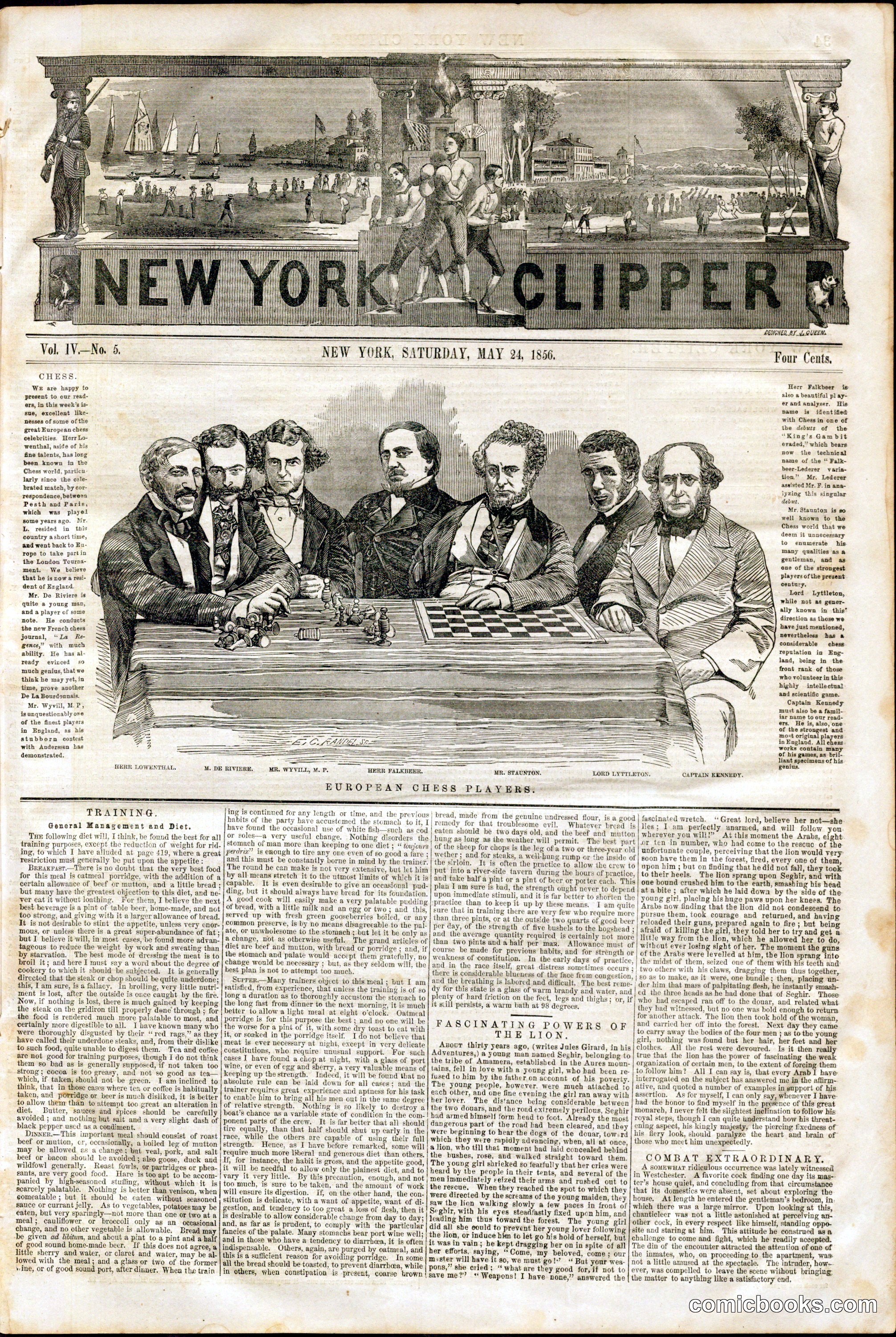 New York Clipper, Vol. IV, No. 5