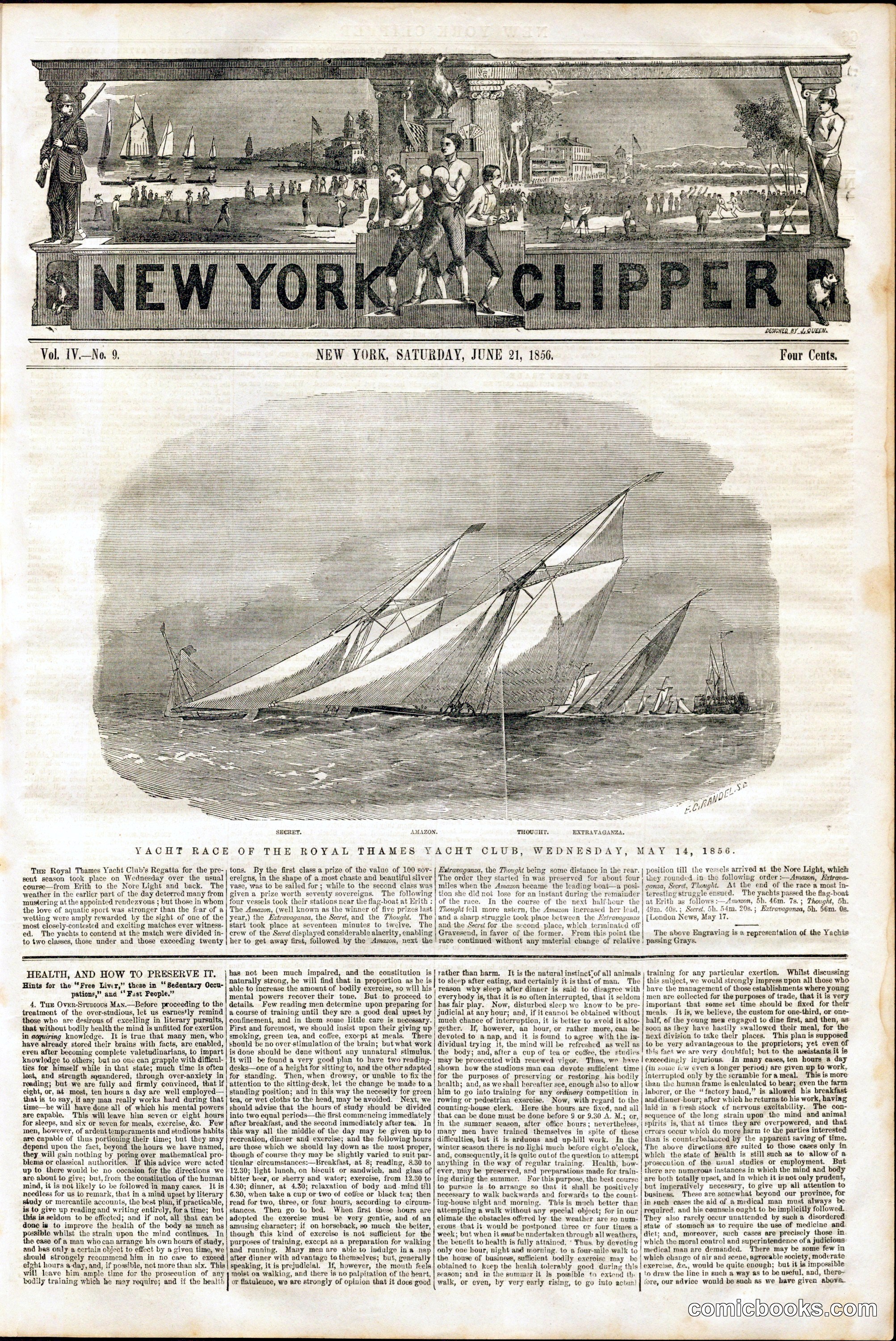 New York Clipper, Vol. IV, No. 9