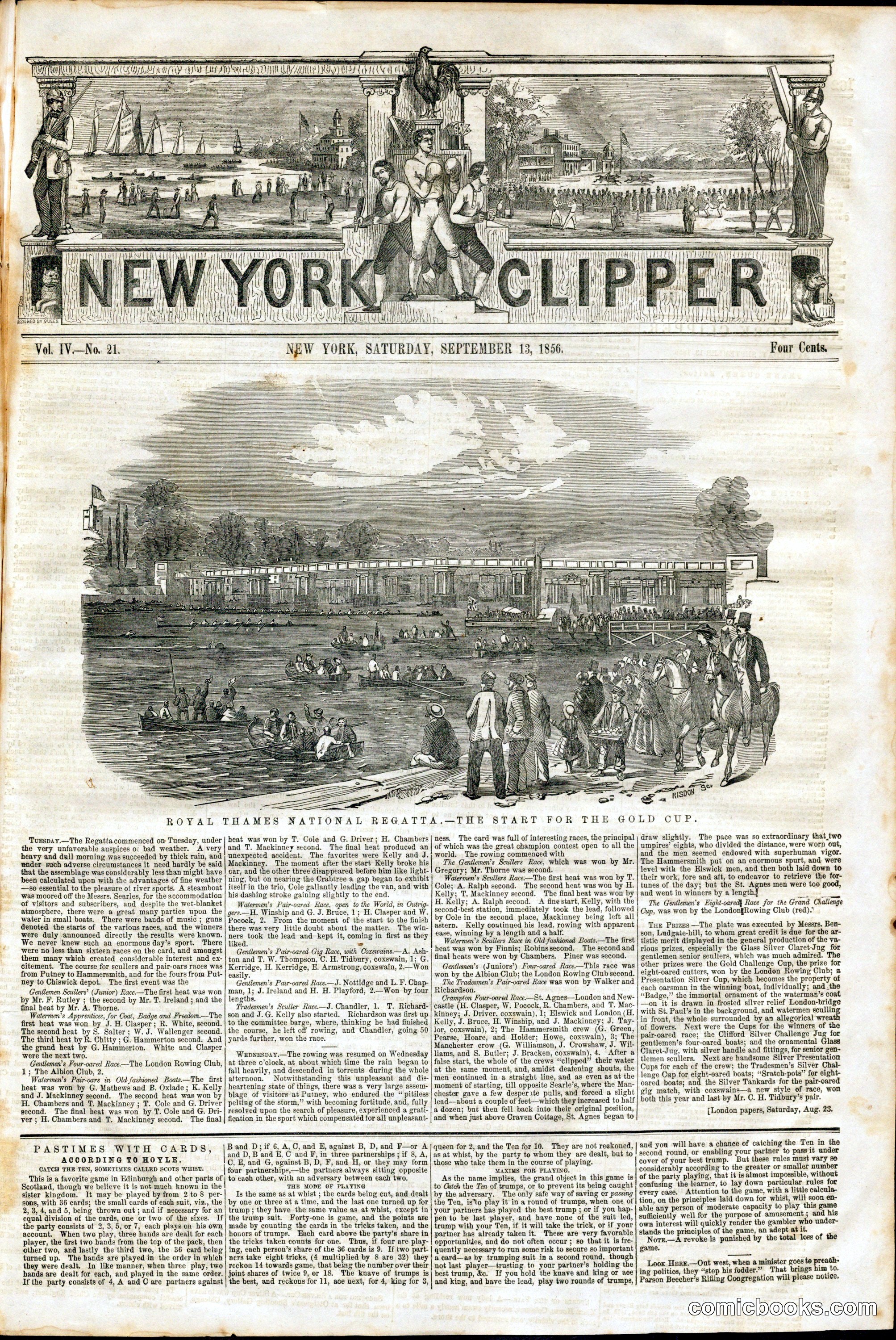 New York Clipper, Vol. IV, No. 21