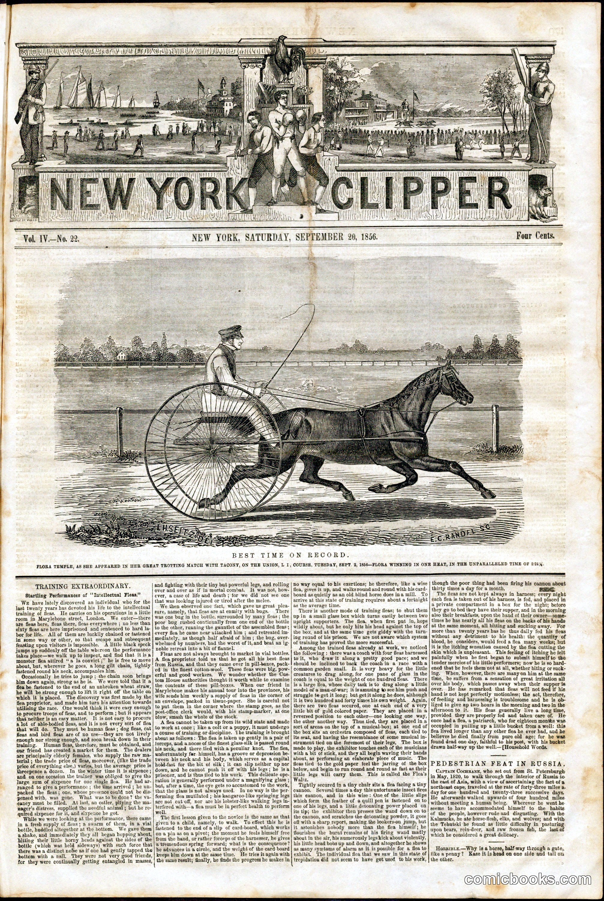 New York Clipper, Vol. IV, No. 22