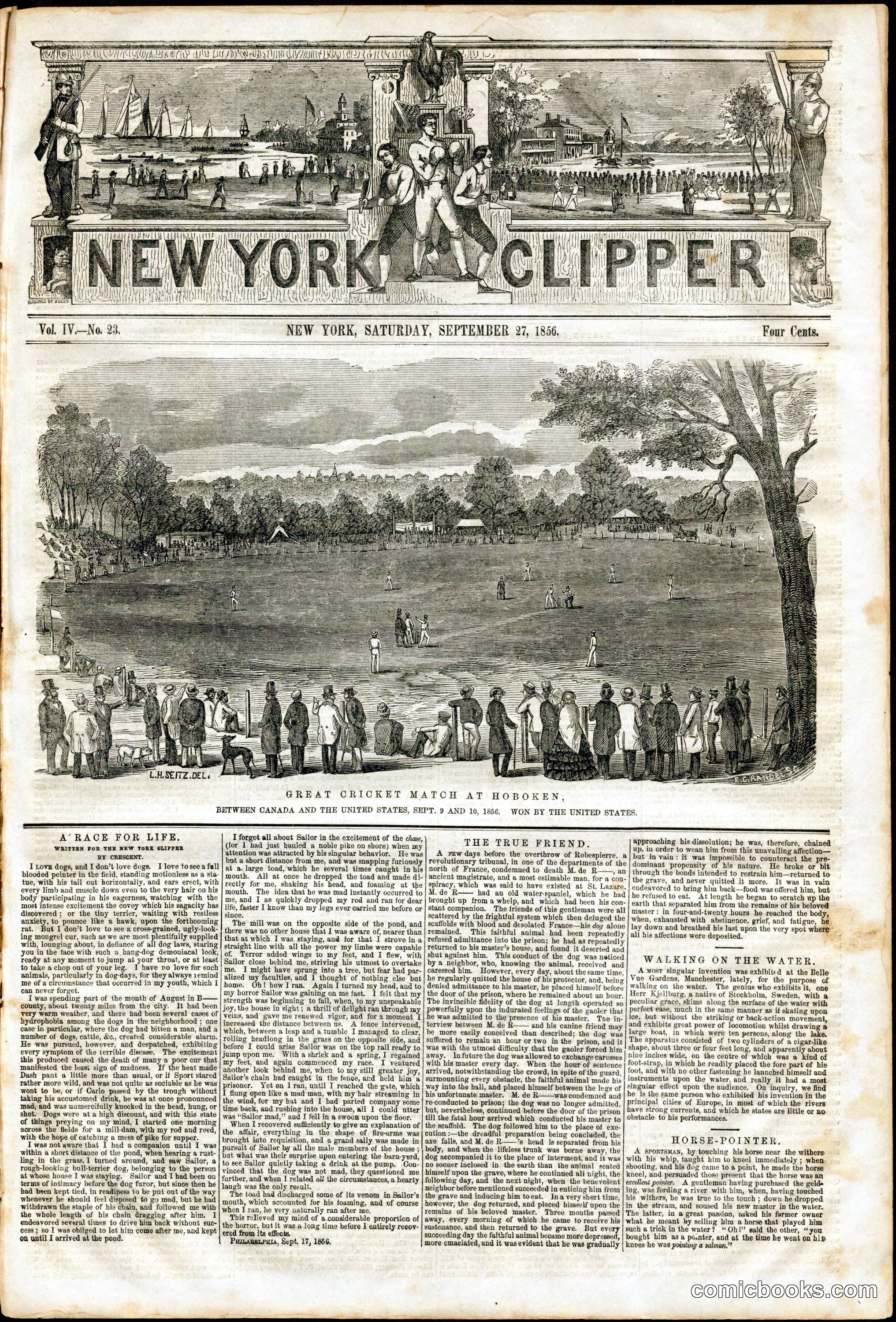 New York Clipper, Vol. IV, No. 23