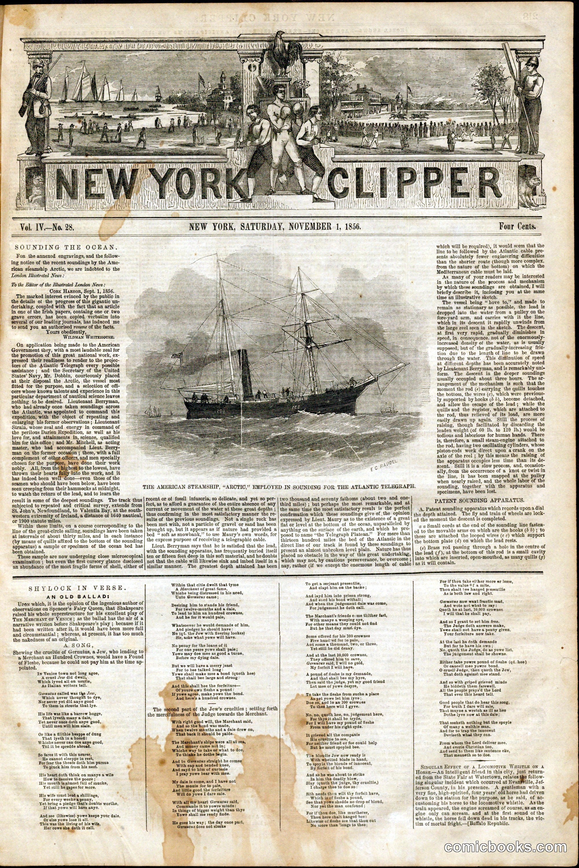 New York Clipper, Vol. IV, No. 28