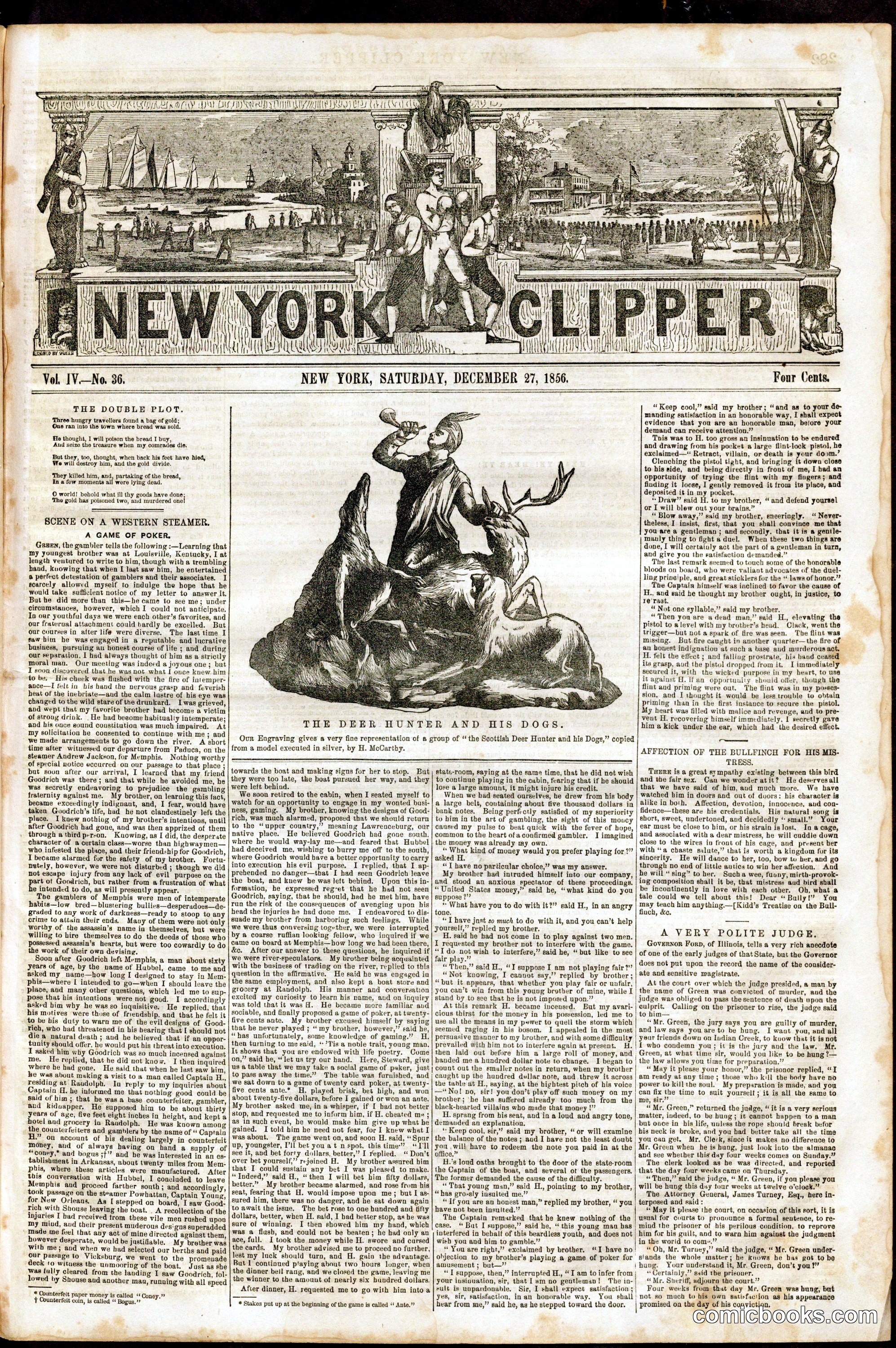 New York Clipper, Vol. IV, No. 36