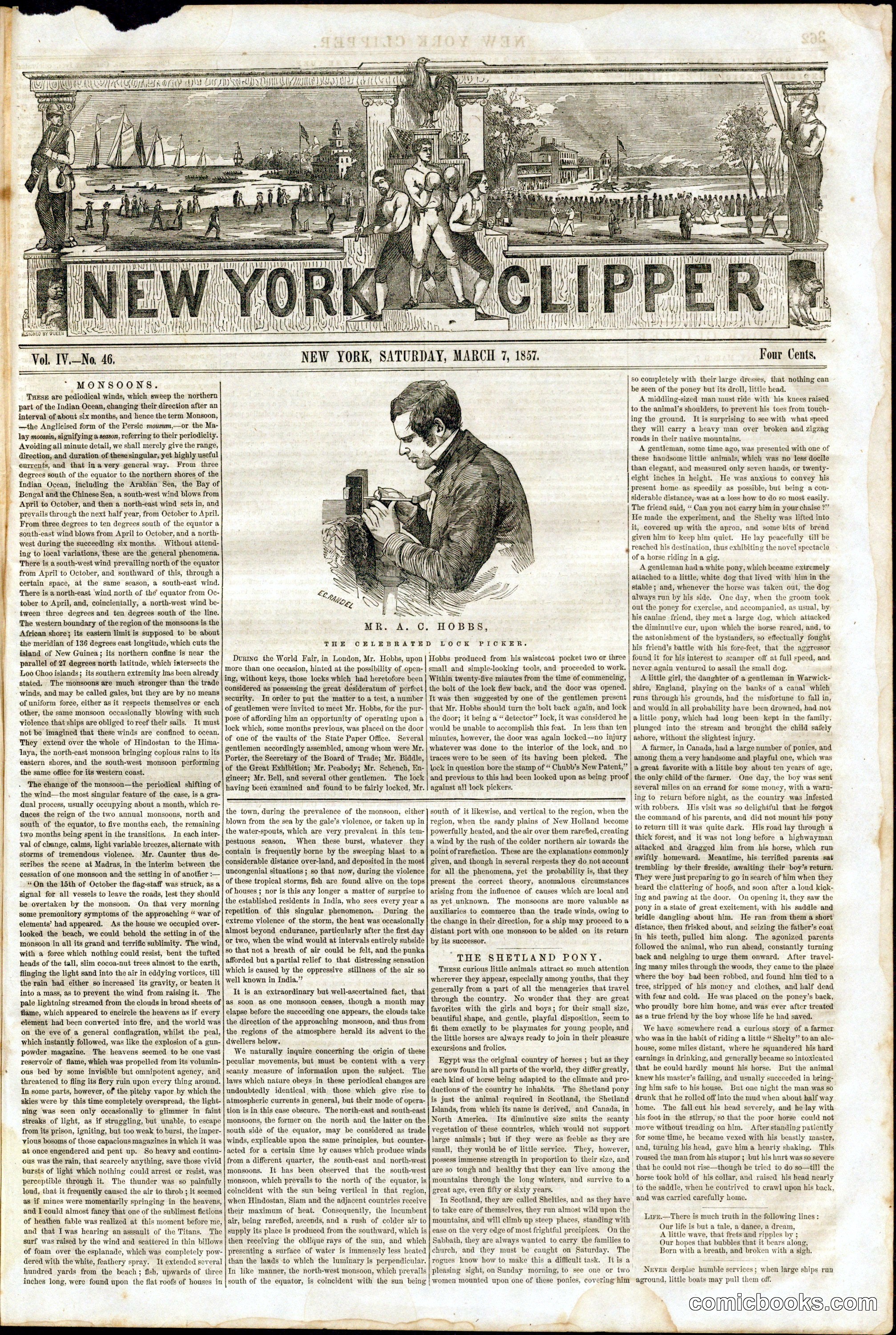 New York Clipper (Vol. IV, No. 46)