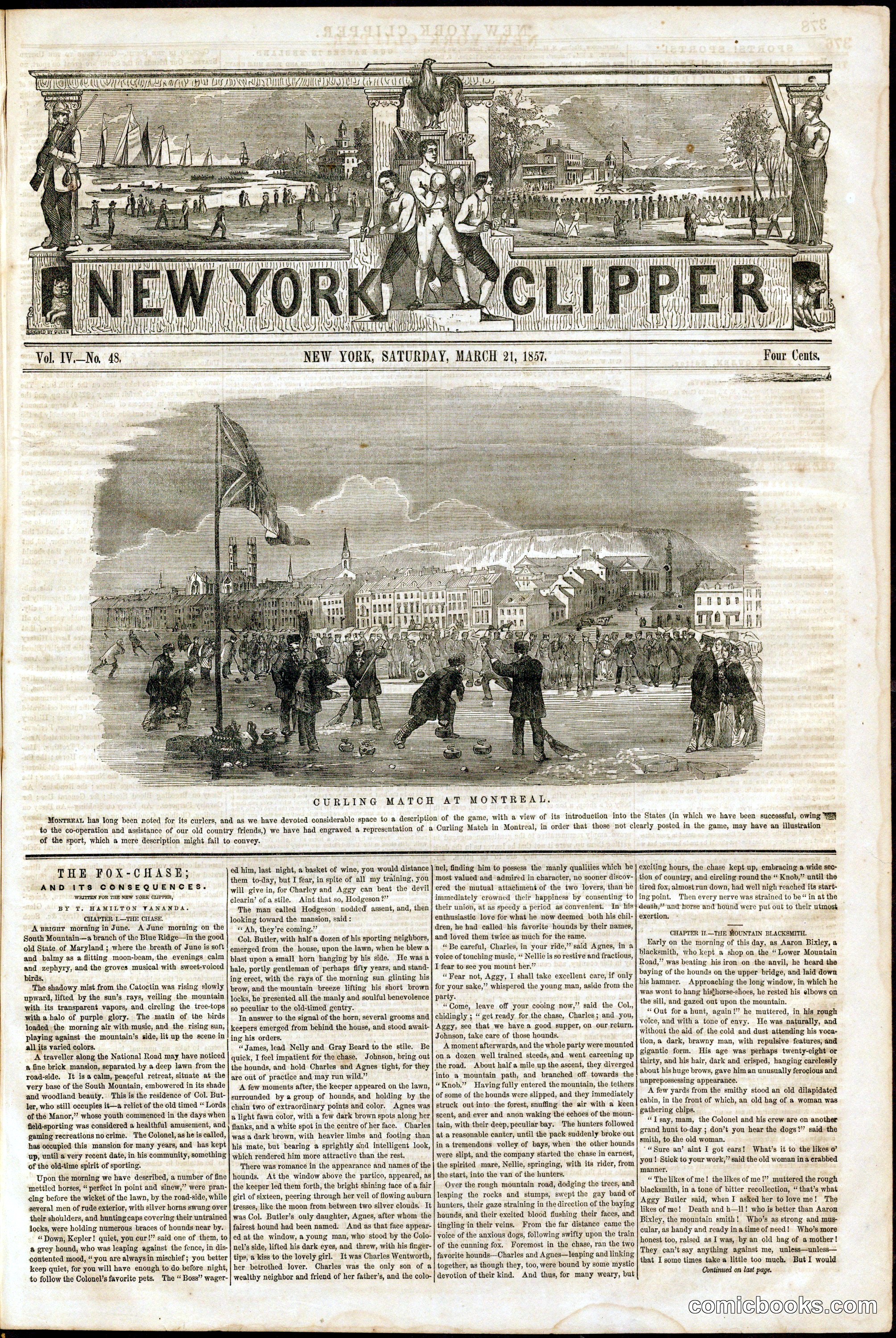 New York Clipper, Vol. IV, No. 48