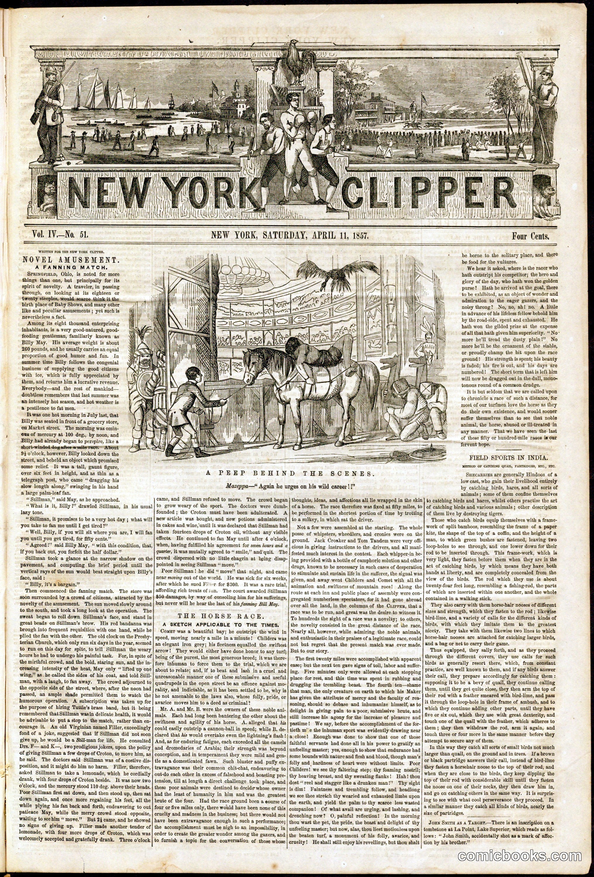 New York Clipper, Vol. IV, No. 51
