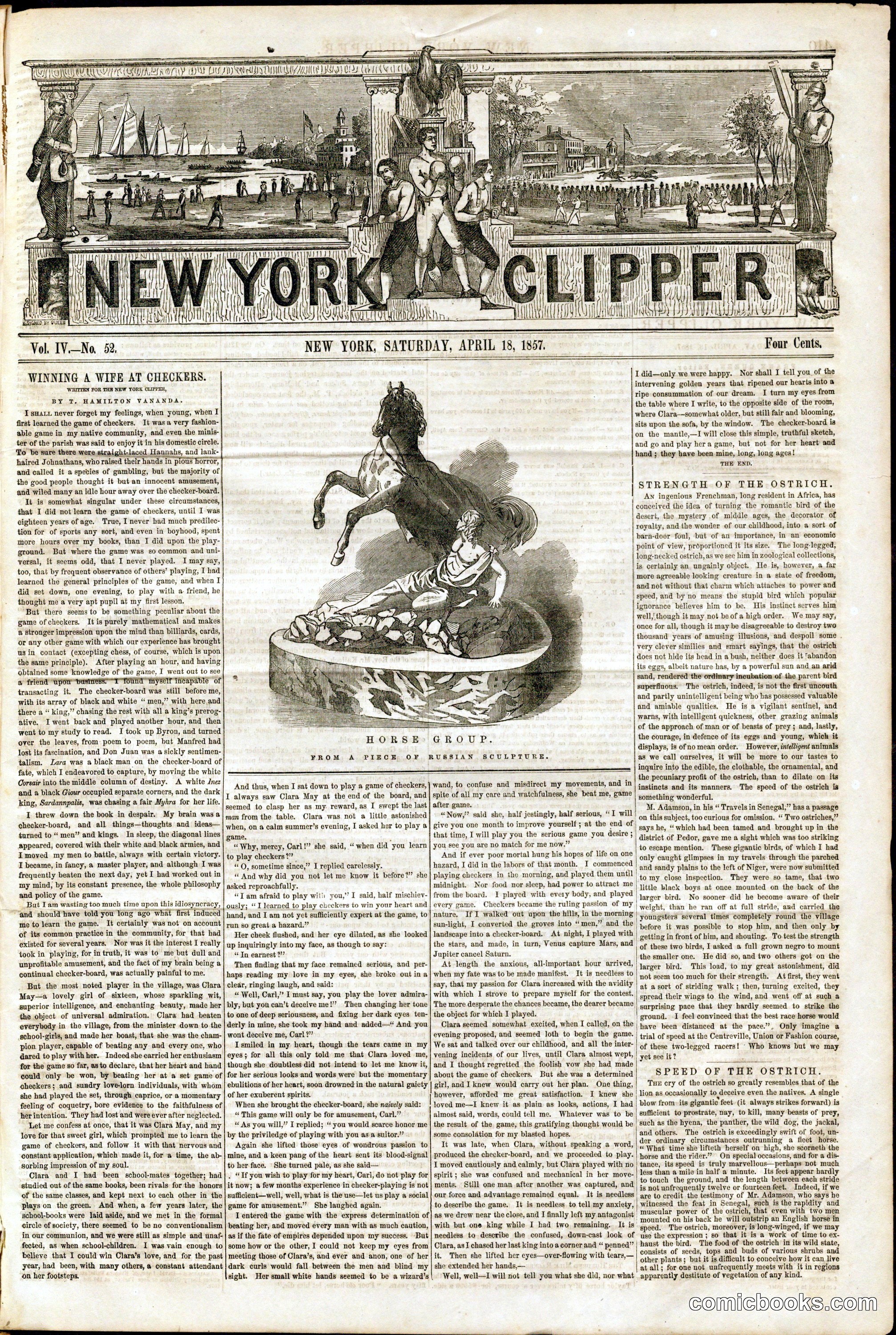 New York Clipper, Vol. IV, No. 52