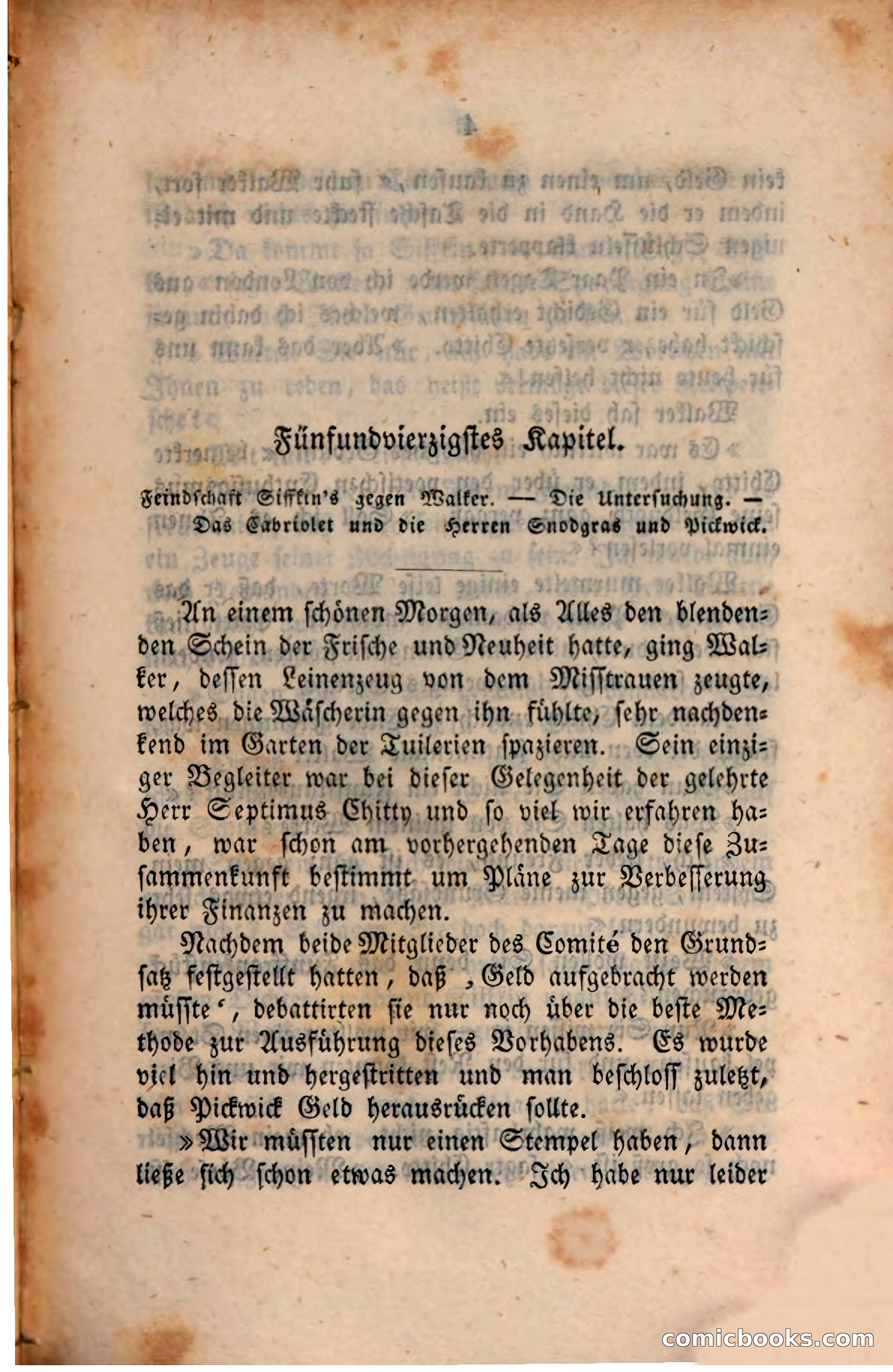 Pickwick in der Fremde (Pickwick Abroad) — page 5 of 281