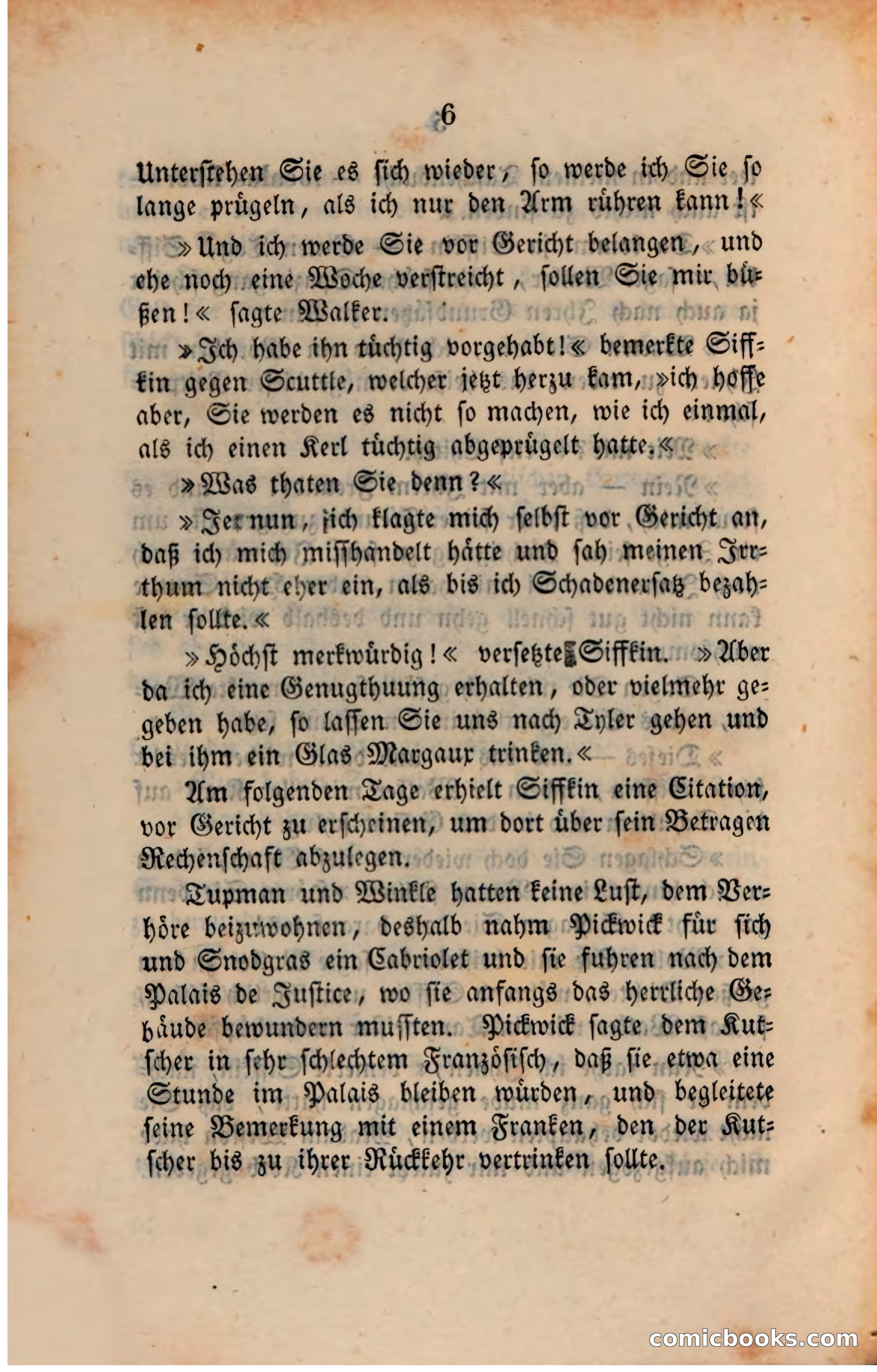 Pickwick in der Fremde (Pickwick Abroad) — page 8 of 281
