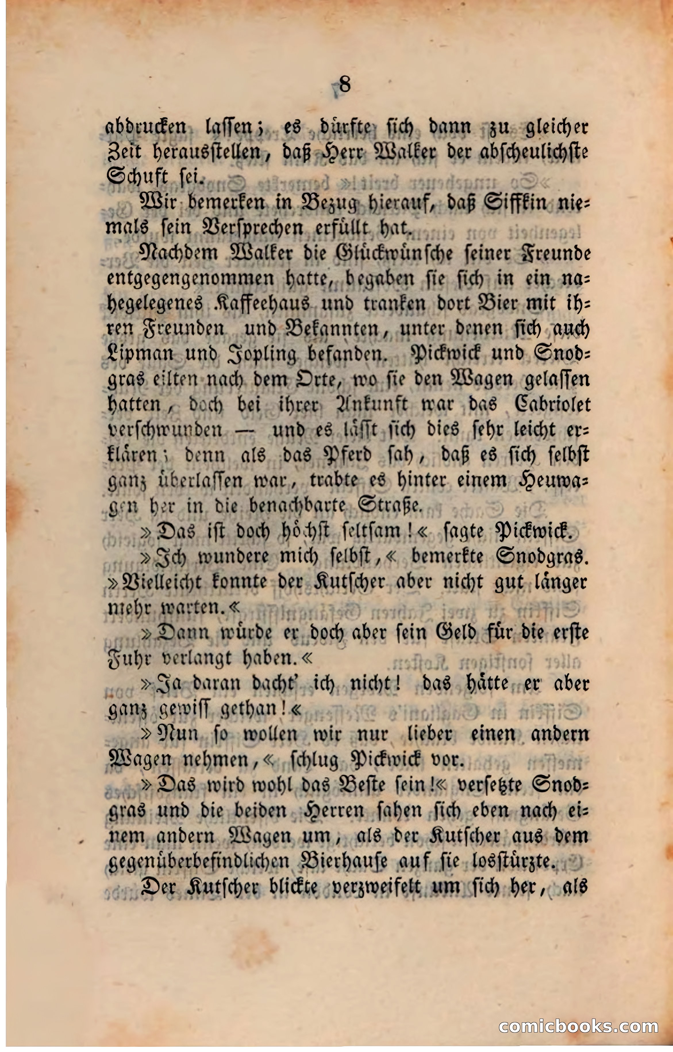 Pickwick in der Fremde (Pickwick Abroad) — page 10 of 281