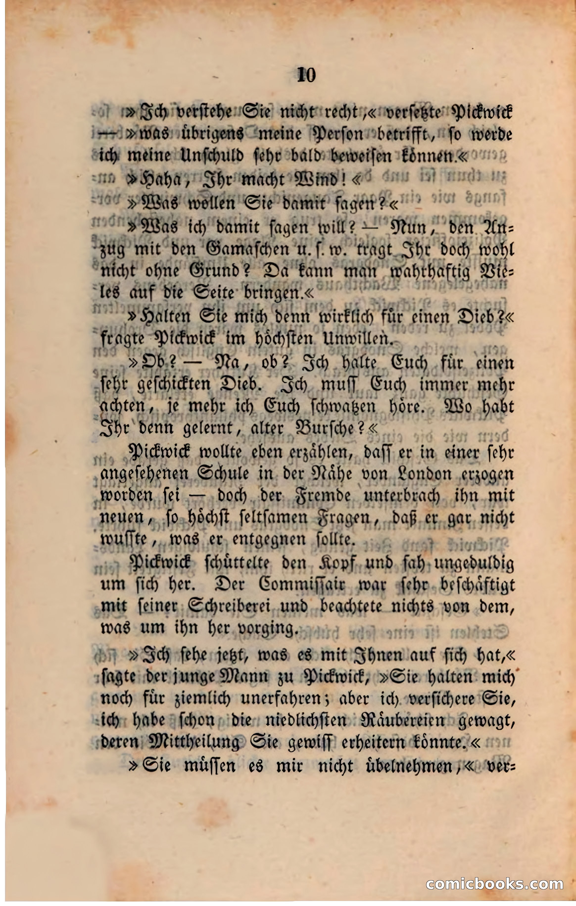 Pickwick in der Fremde (Pickwick Abroad) — page 12 of 281