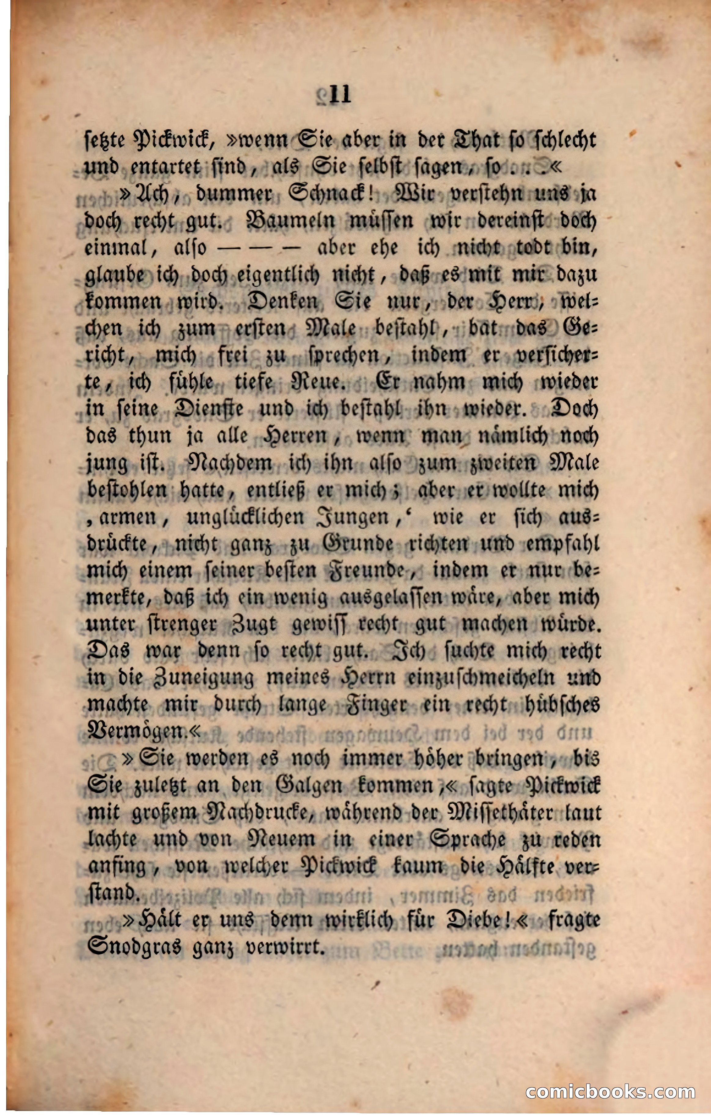 Pickwick in der Fremde (Pickwick Abroad) — page 13 of 281