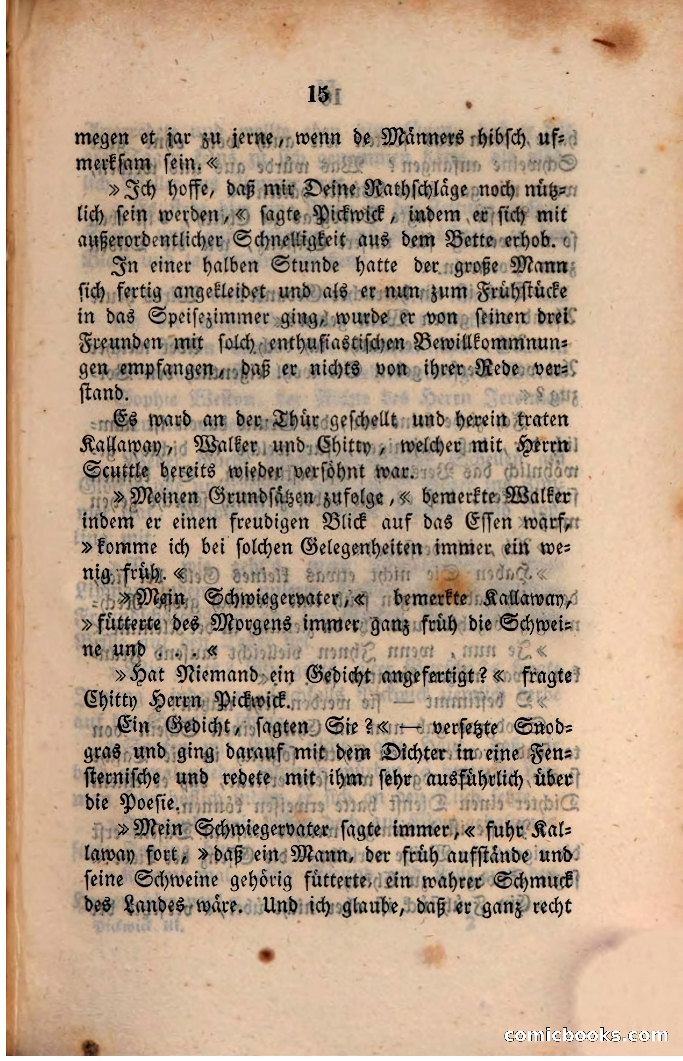 Pickwick in der Fremde (Pickwick Abroad) — page 17 of 281