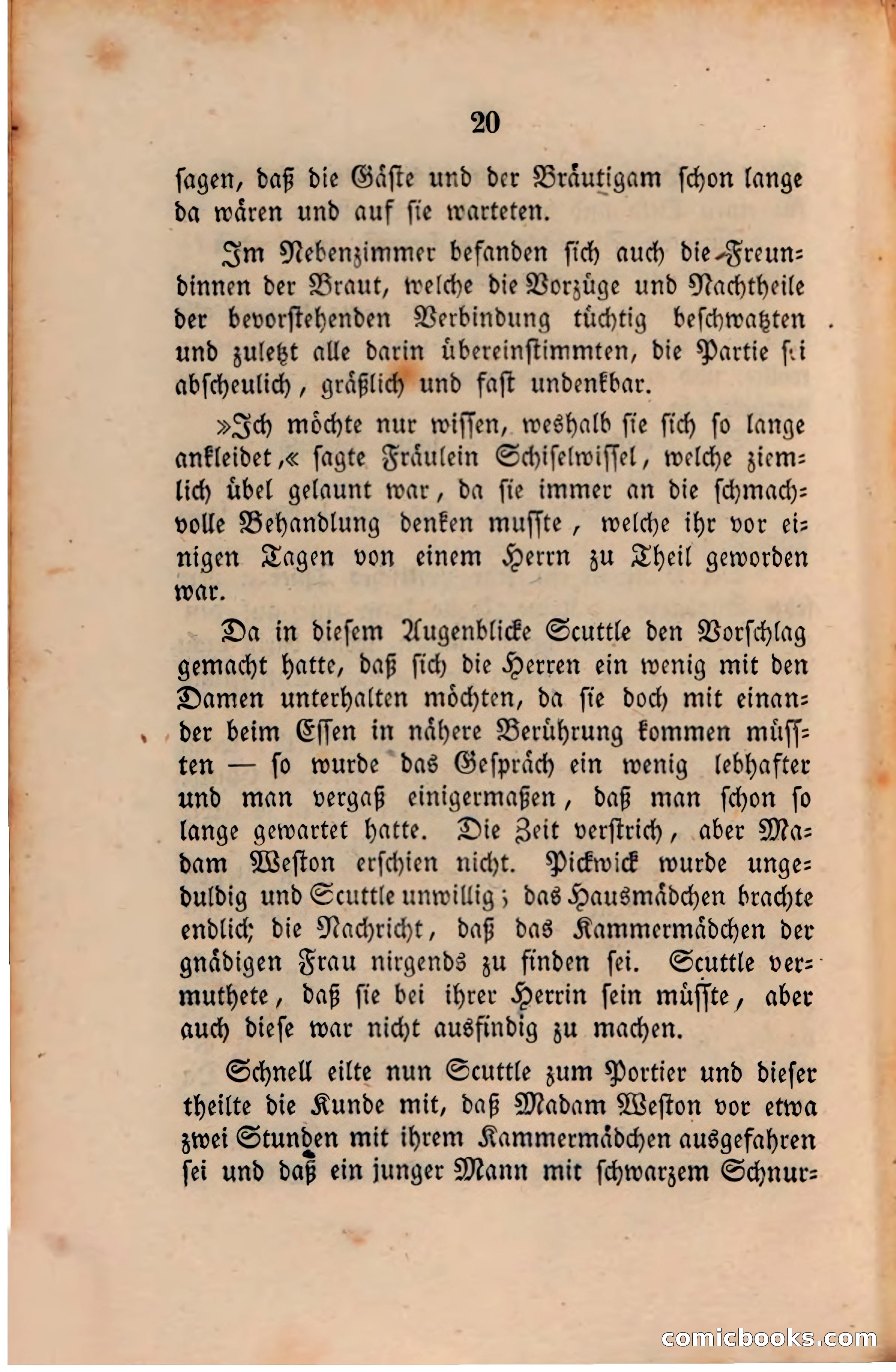 Pickwick in der Fremde (Pickwick Abroad) — page 22 of 281