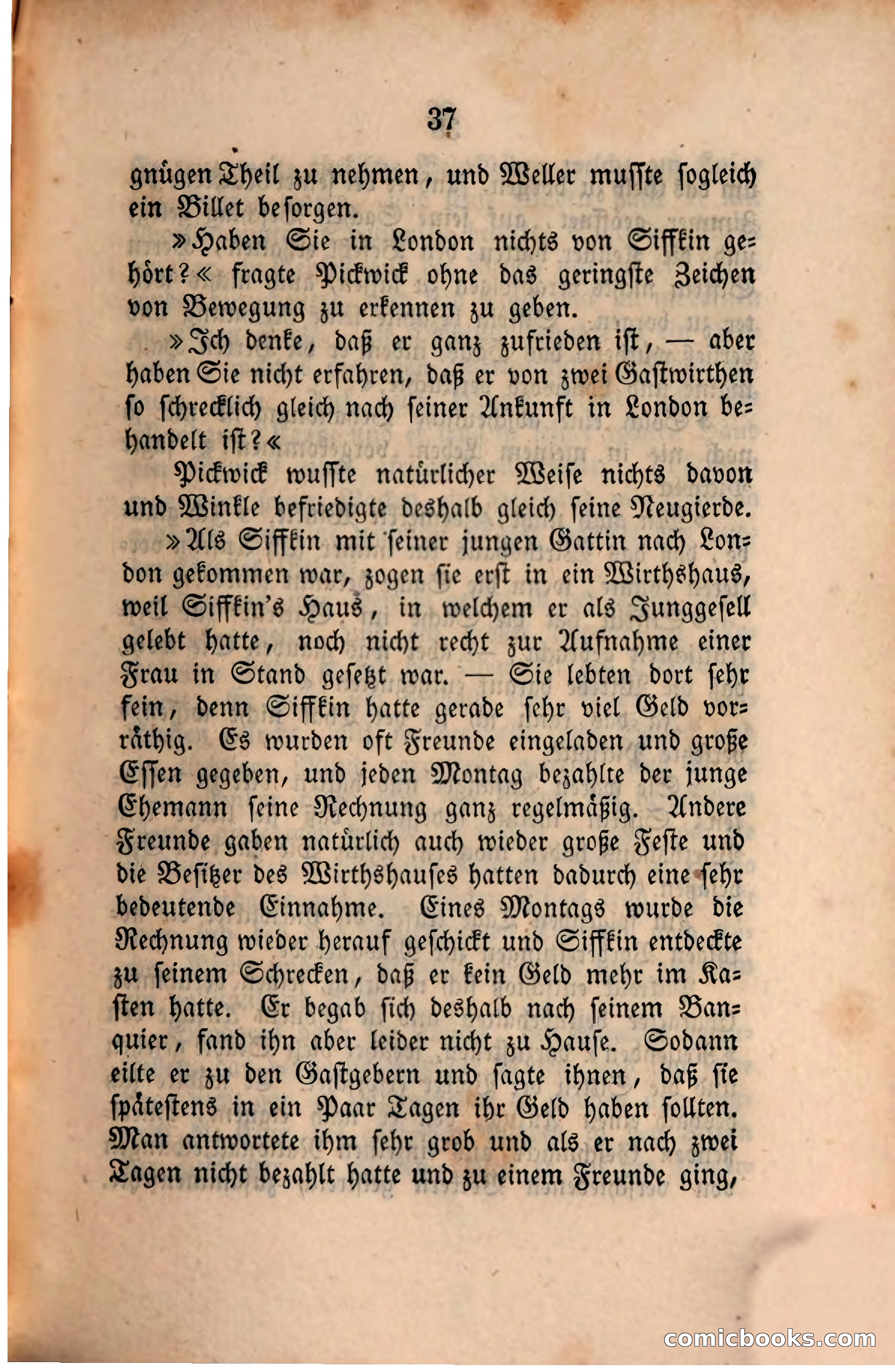 Pickwick in der Fremde (Pickwick Abroad) — page 39 of 281
