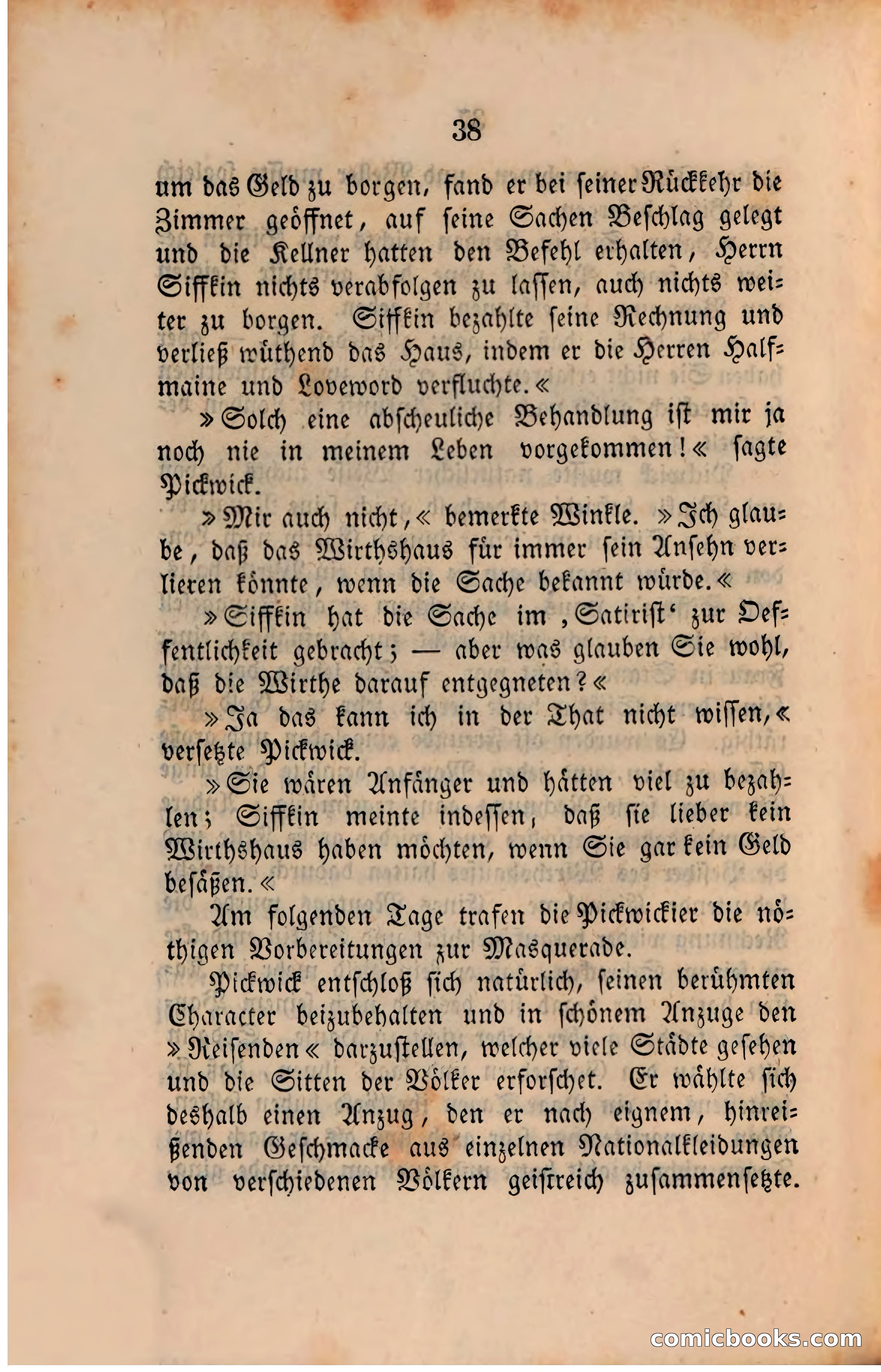 Pickwick in der Fremde (Pickwick Abroad) — page 40 of 281