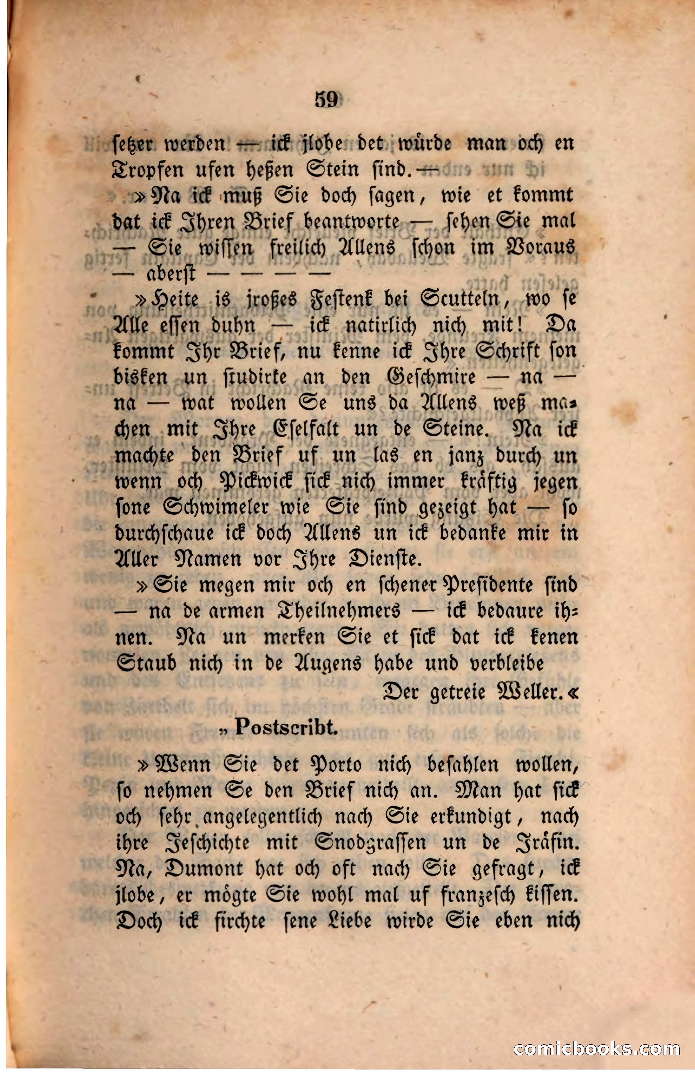 Pickwick in der Fremde (Pickwick Abroad) — page 61 of 281