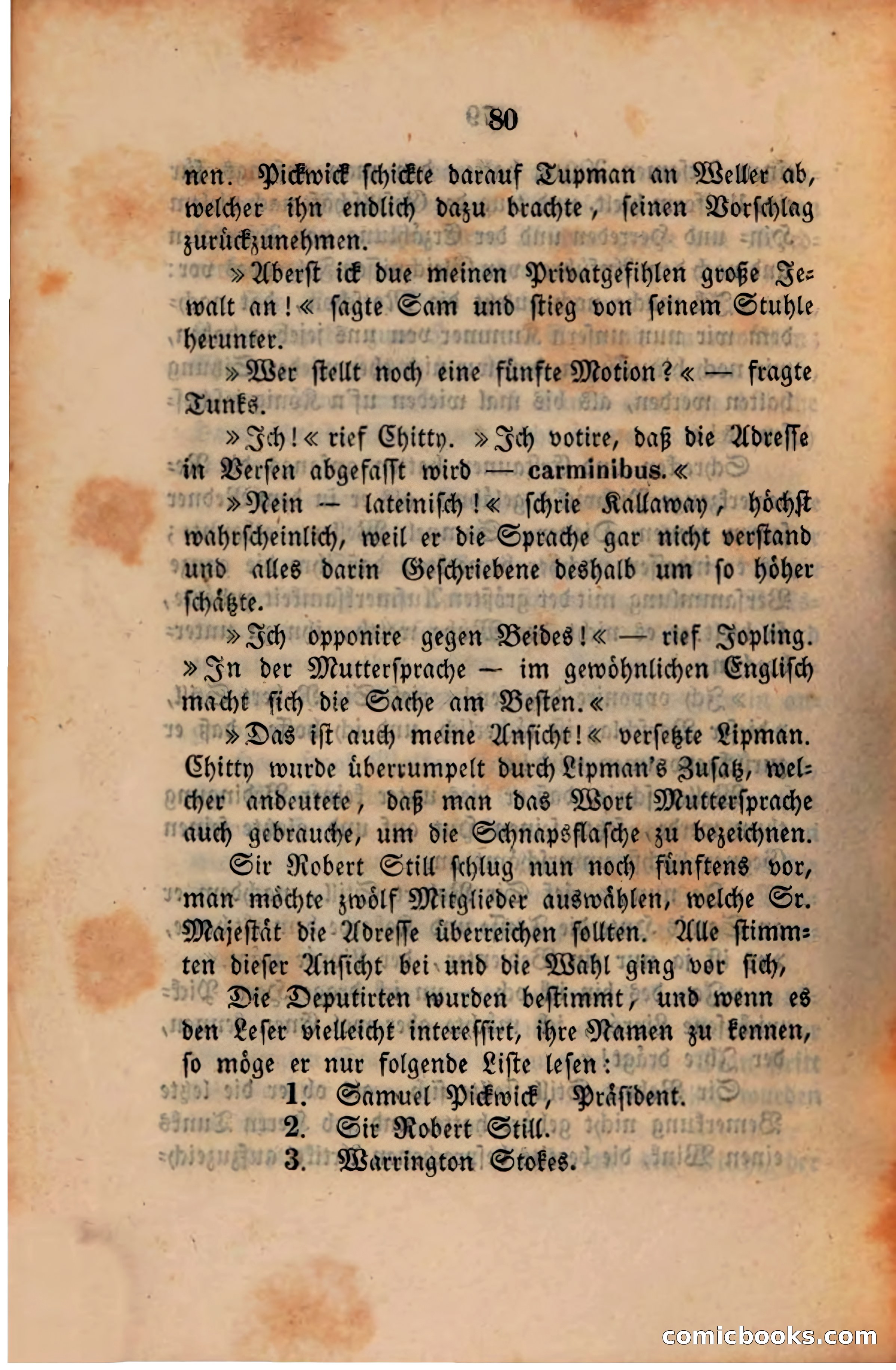 Pickwick in der Fremde (Pickwick Abroad) — page 82 of 281