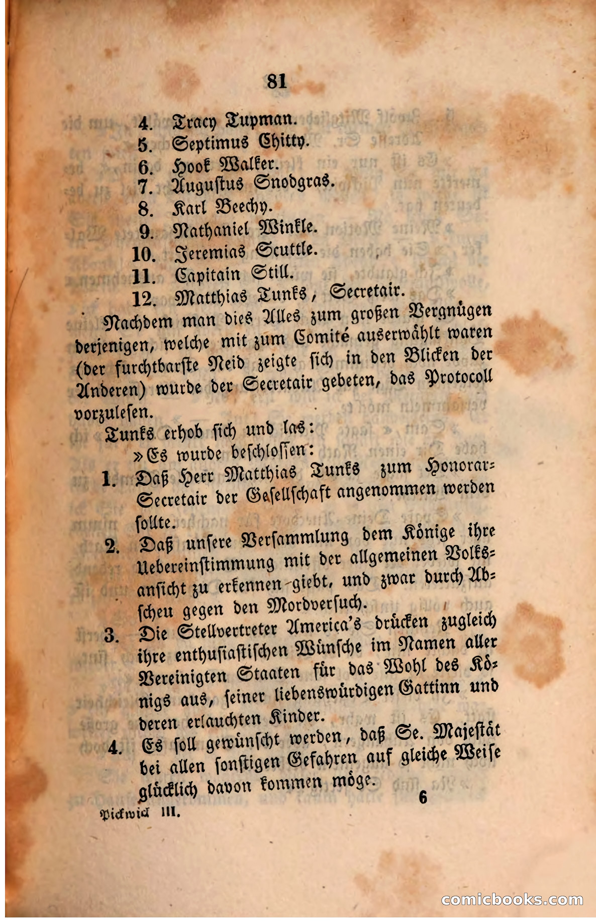 Pickwick in der Fremde (Pickwick Abroad) — page 85 of 281