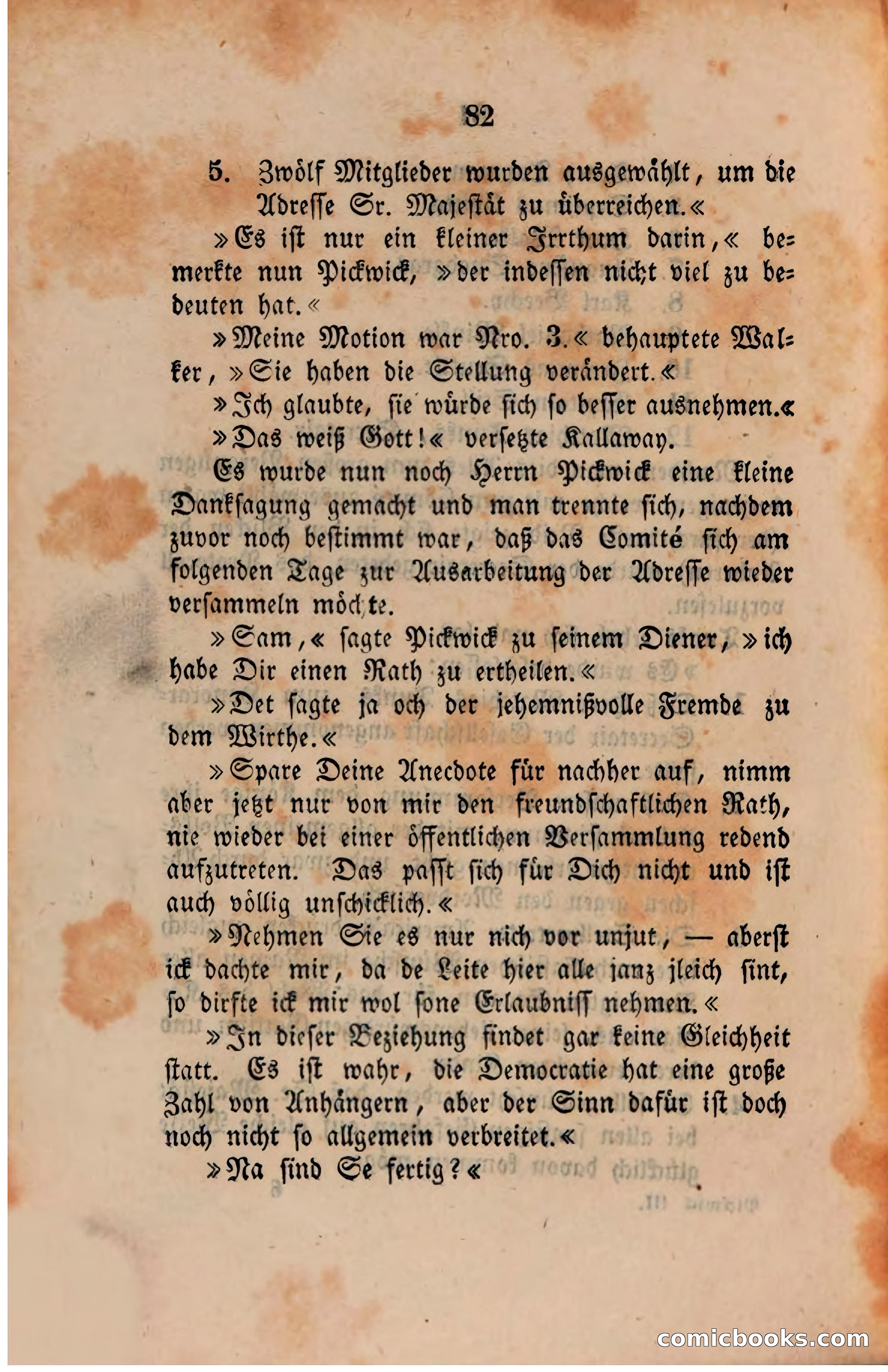 Pickwick in der Fremde (Pickwick Abroad) — page 86 of 281