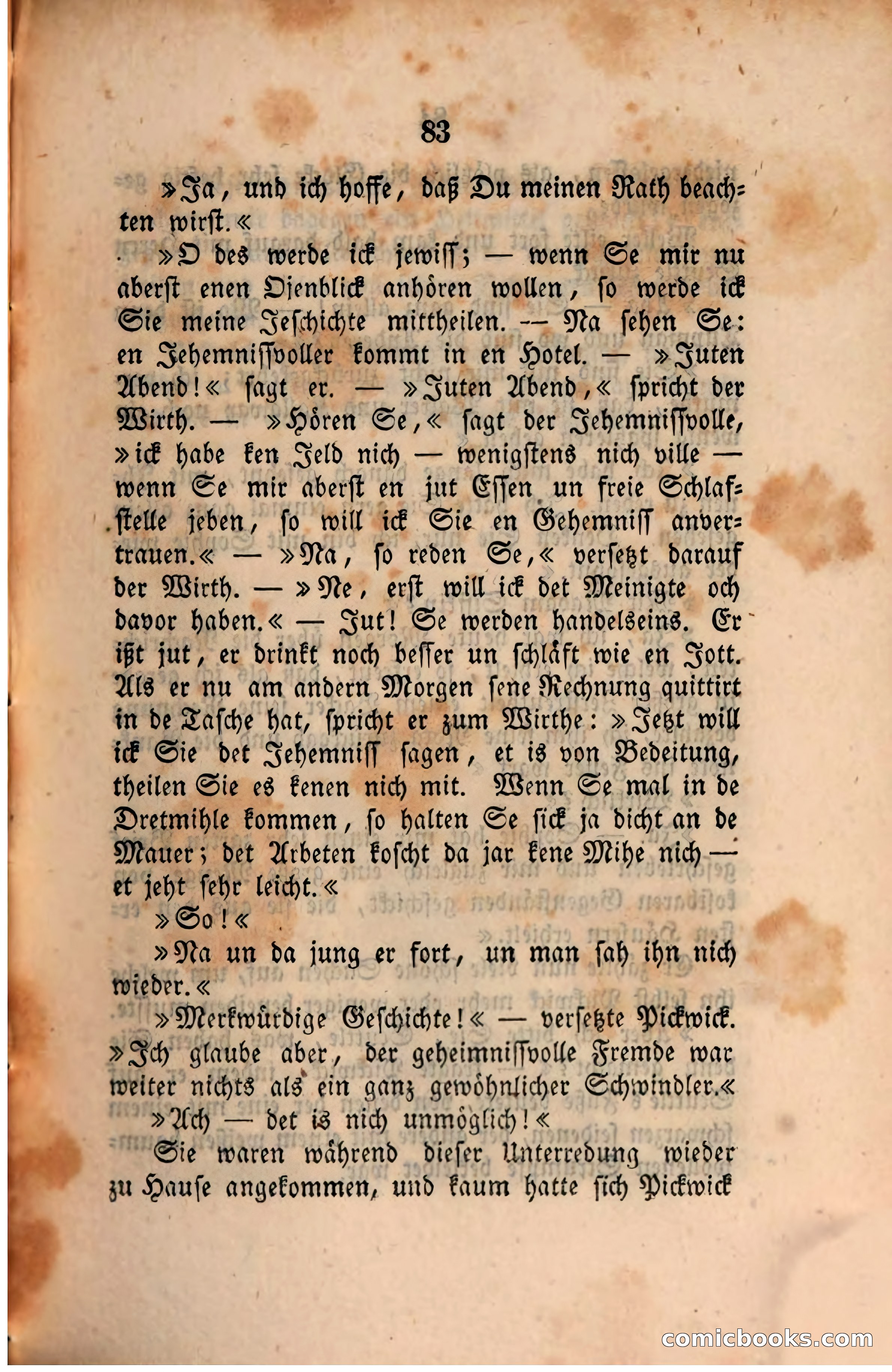 Pickwick in der Fremde (Pickwick Abroad) — page 87 of 281