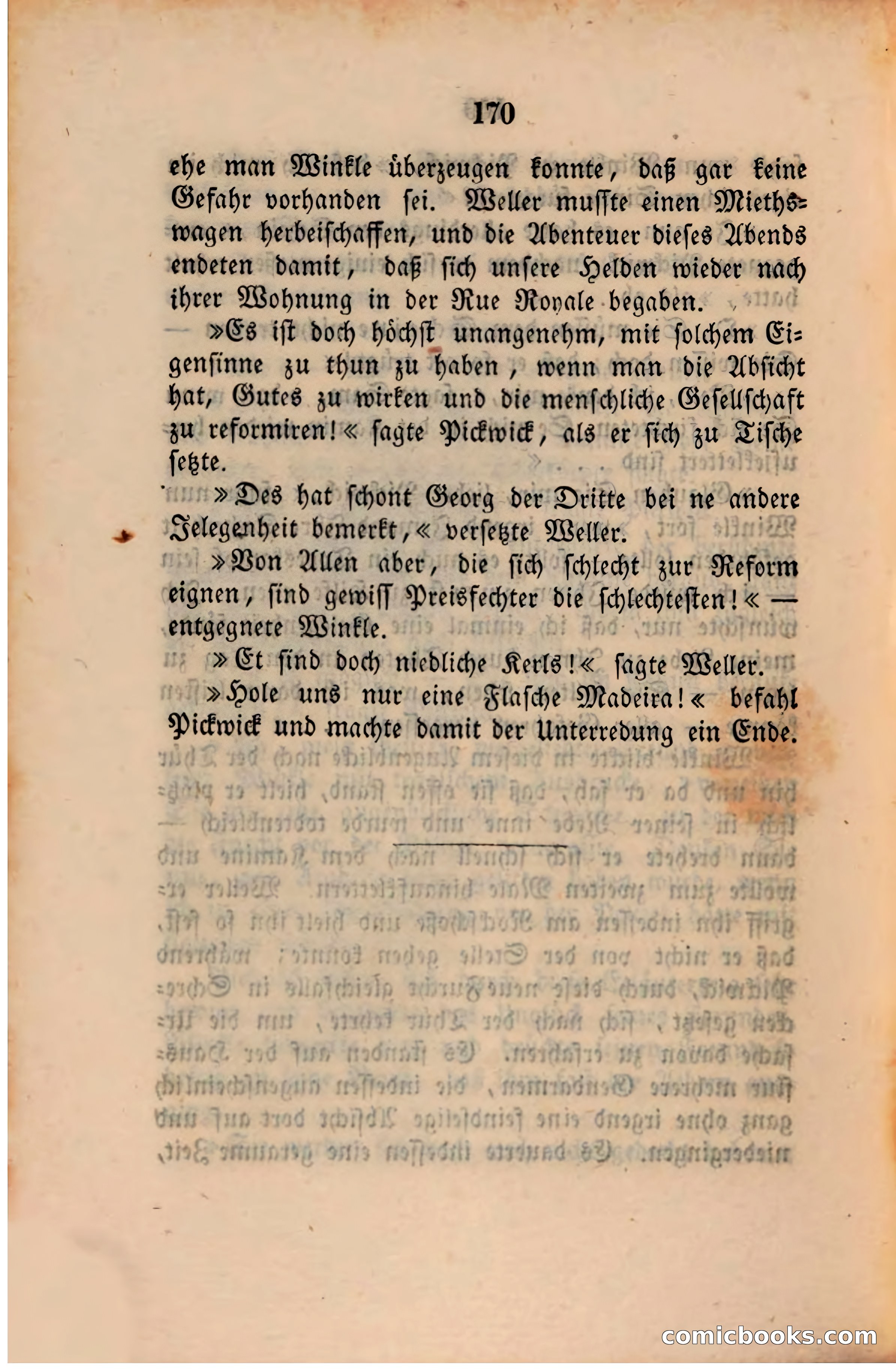 Pickwick in der Fremde (Pickwick Abroad) — page 174 of 281