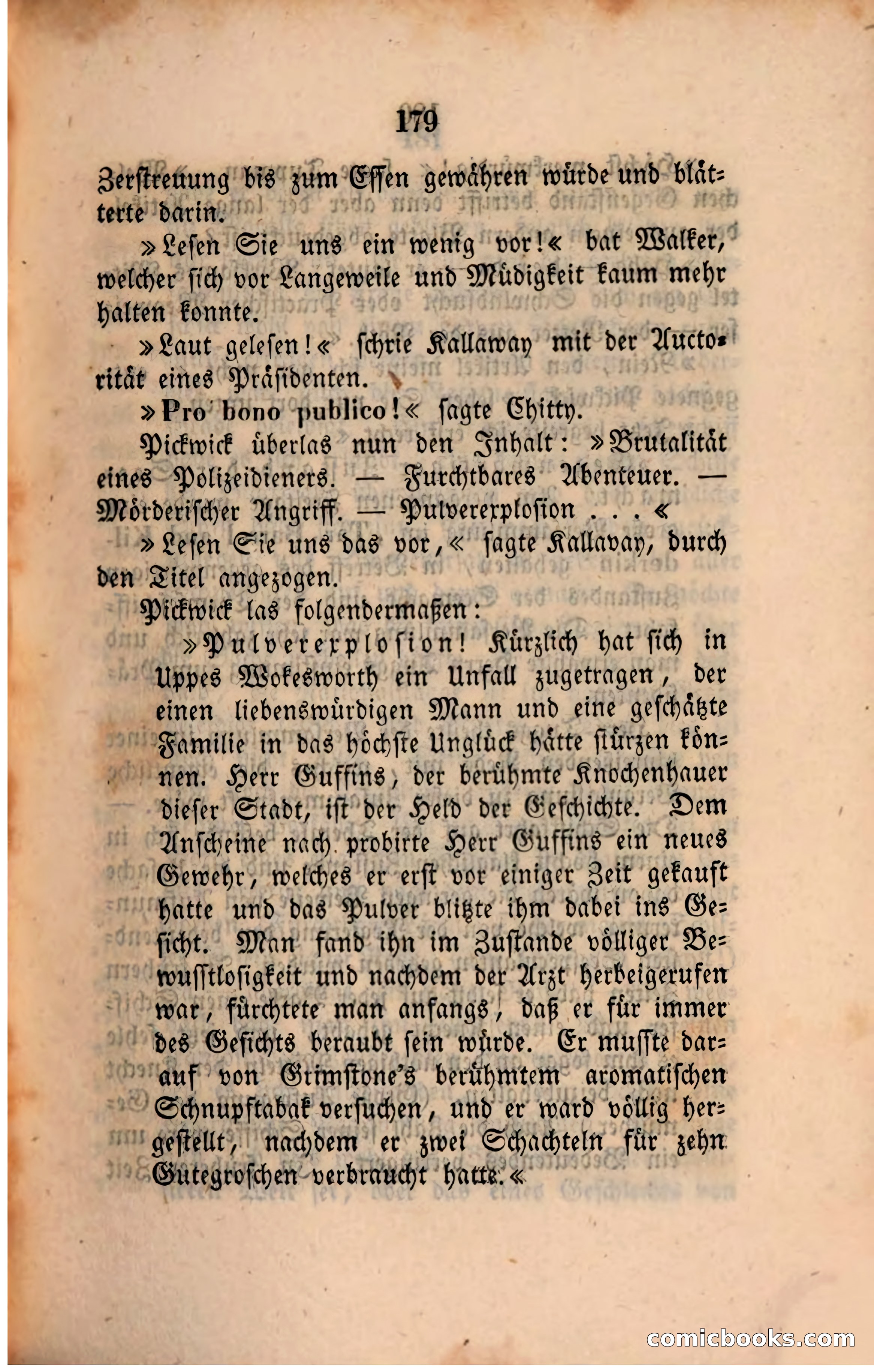 Pickwick in der Fremde (Pickwick Abroad) — page 185 of 281