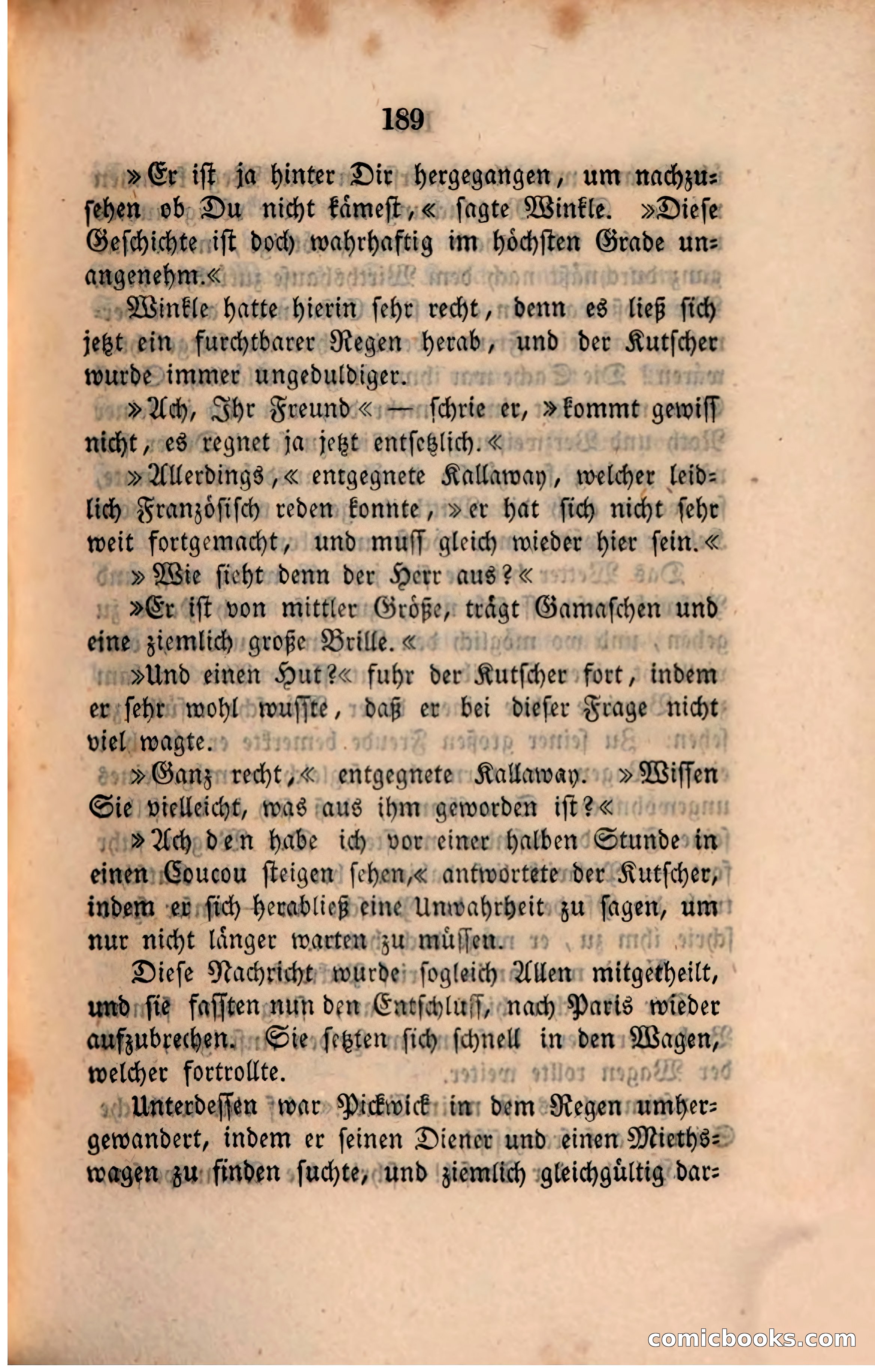 Pickwick in der Fremde (Pickwick Abroad) — page 195 of 281