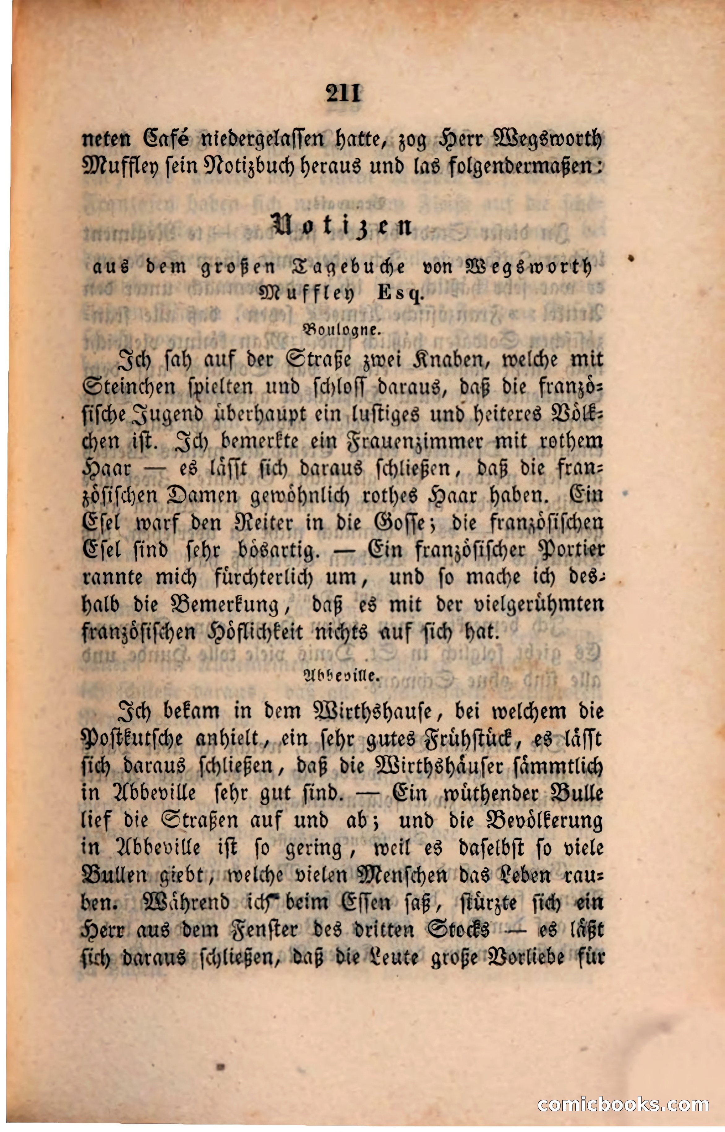 Pickwick in der Fremde (Pickwick Abroad) — page 217 of 281