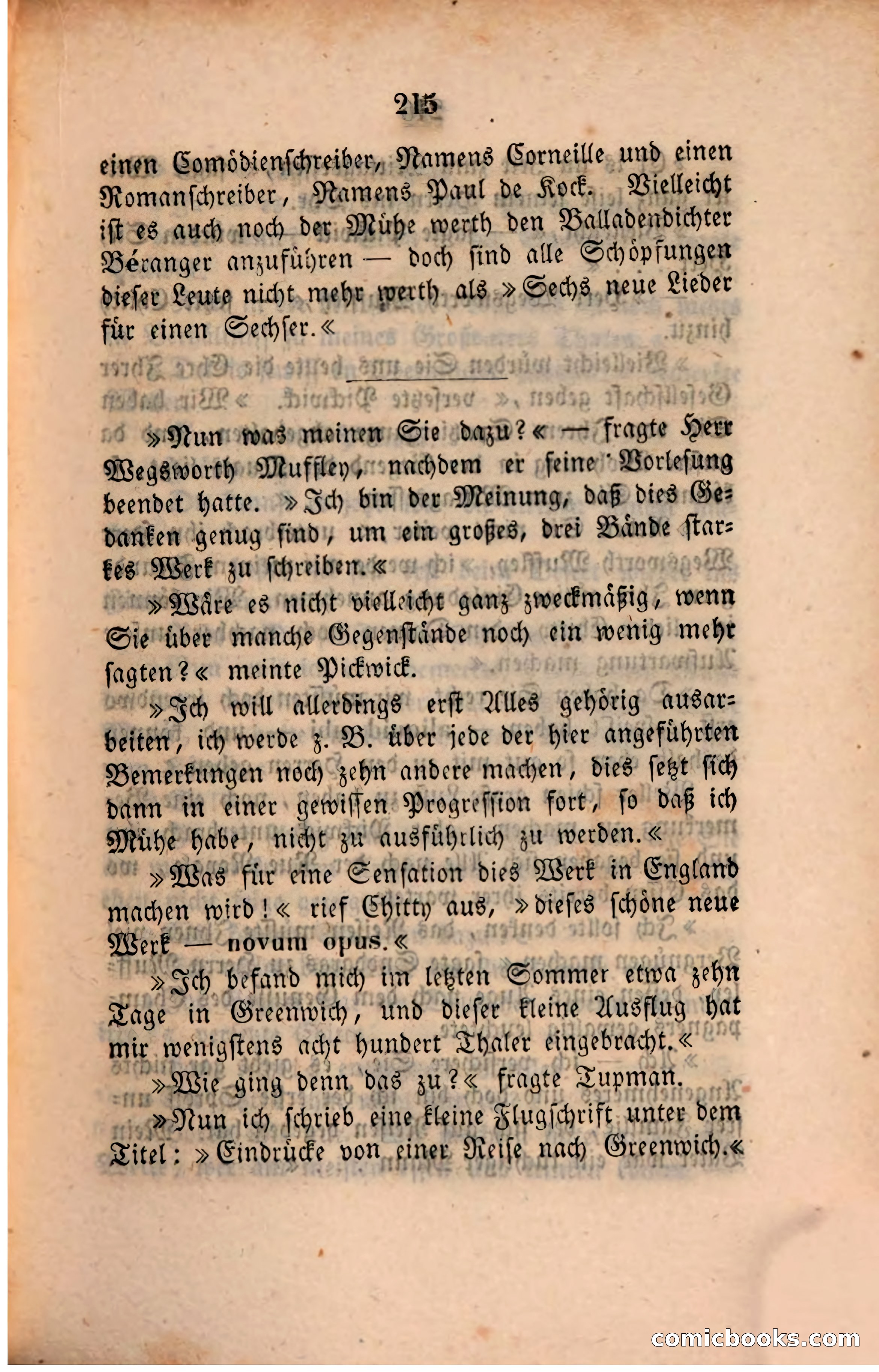Pickwick in der Fremde (Pickwick Abroad) — page 221 of 281