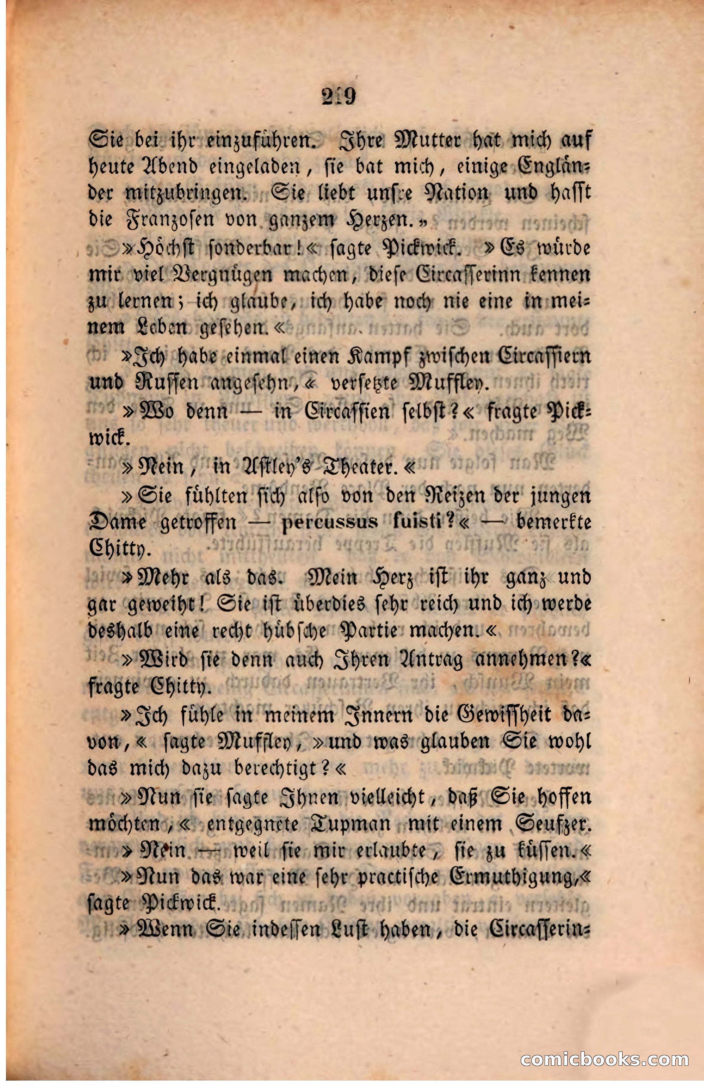 Pickwick in der Fremde (Pickwick Abroad) — page 225 of 281