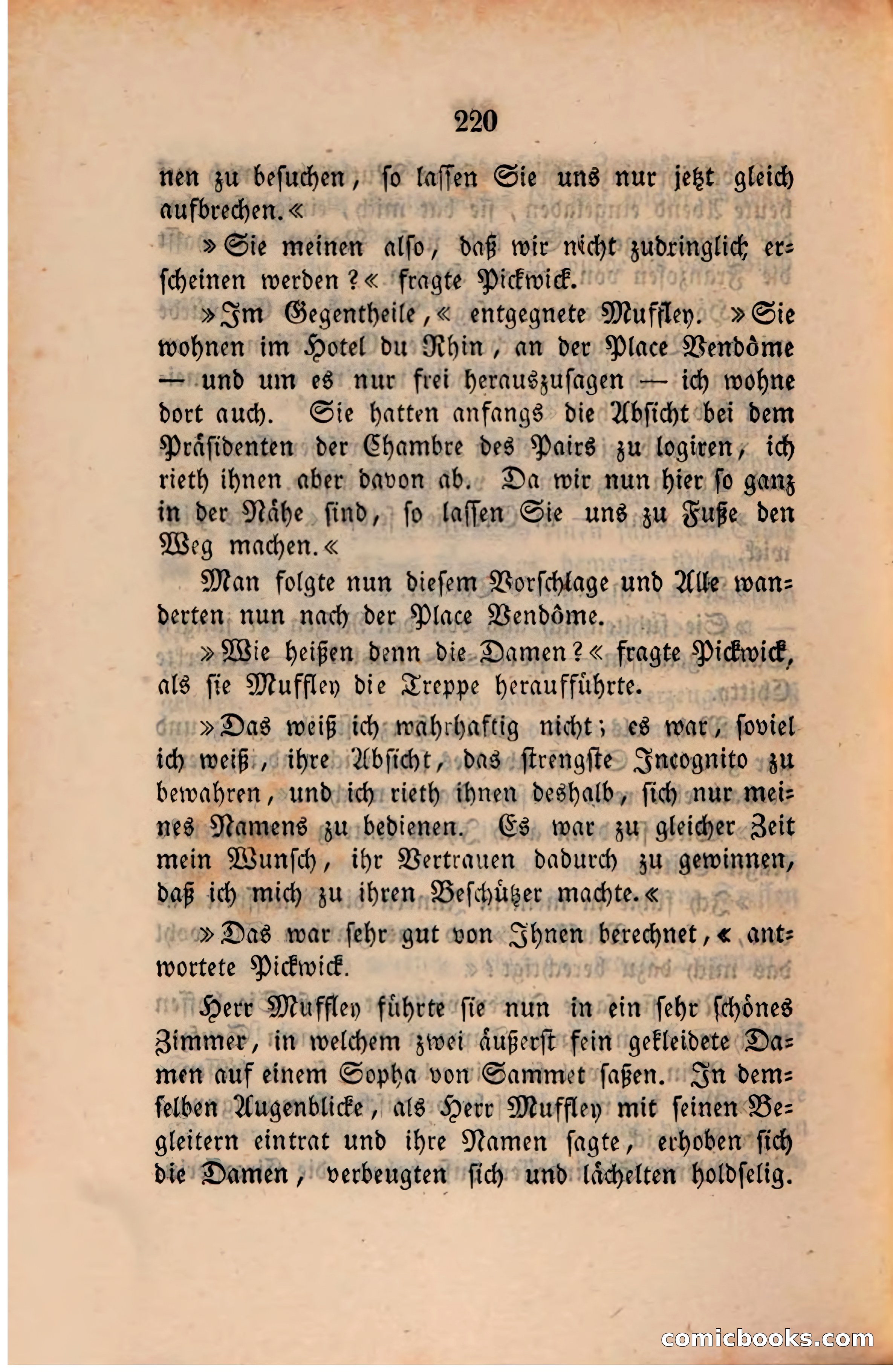 Pickwick in der Fremde (Pickwick Abroad) — page 226 of 281