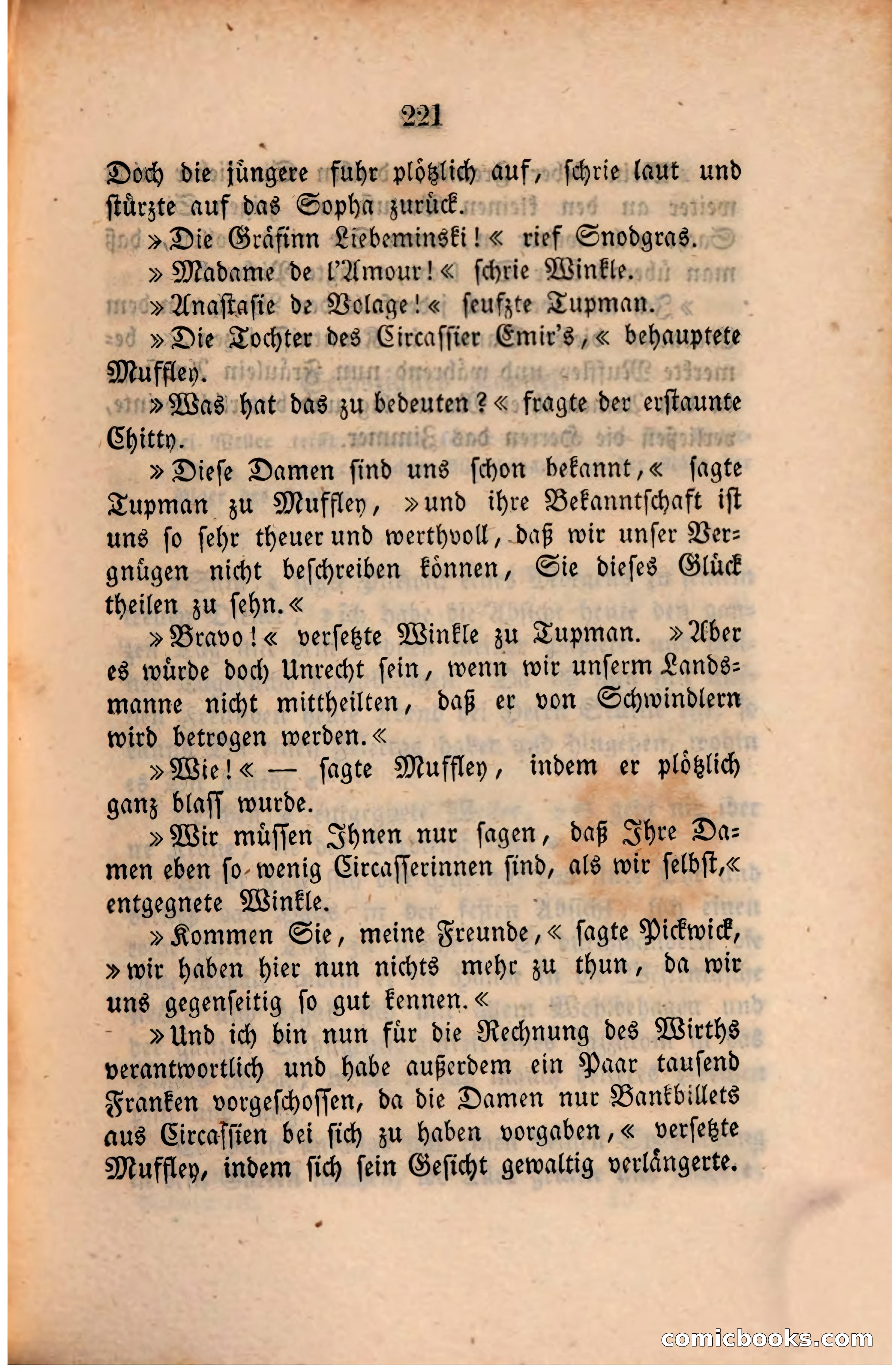 Pickwick in der Fremde (Pickwick Abroad) — page 227 of 281