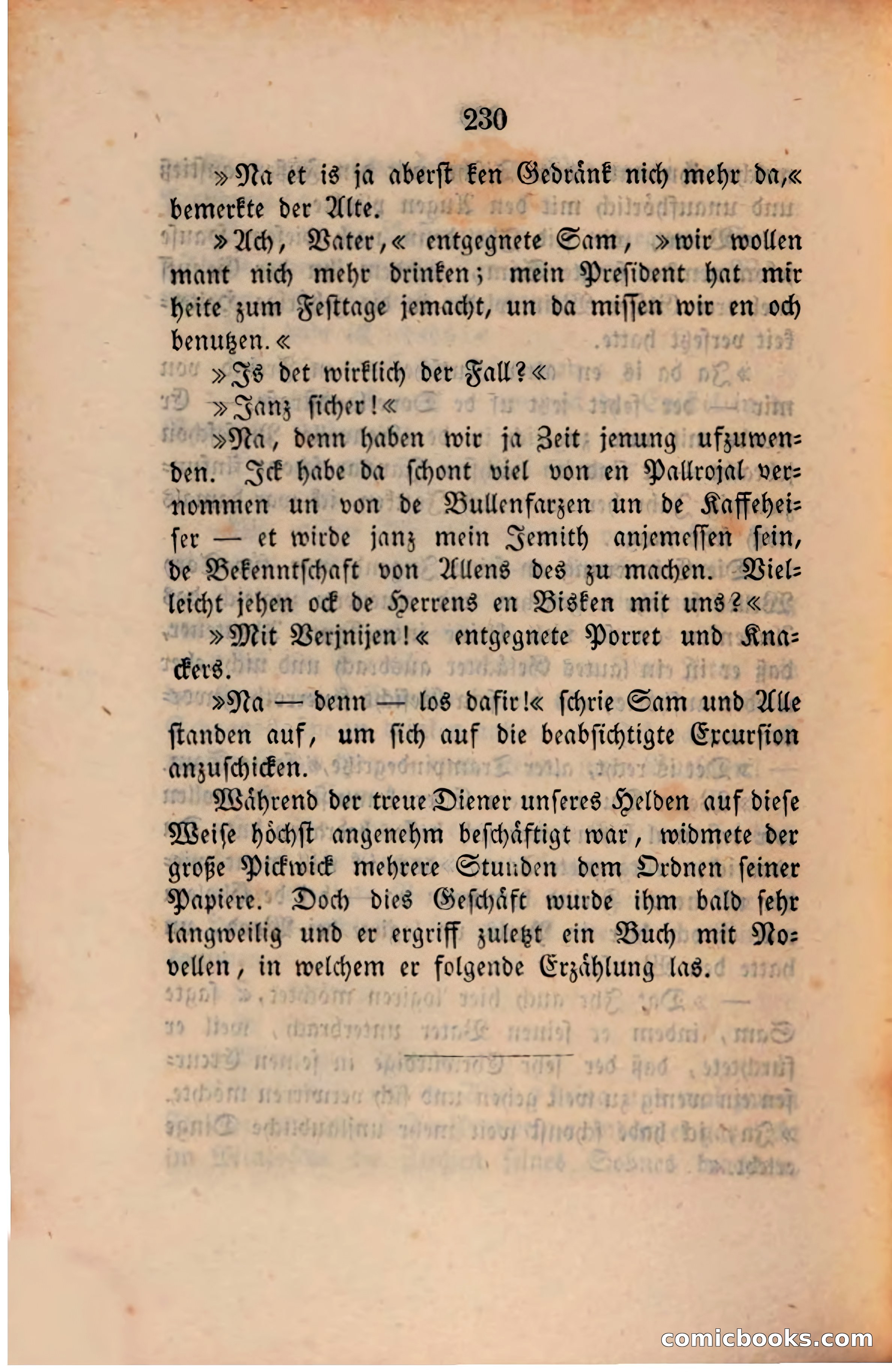 Pickwick in der Fremde (Pickwick Abroad) — page 236 of 281