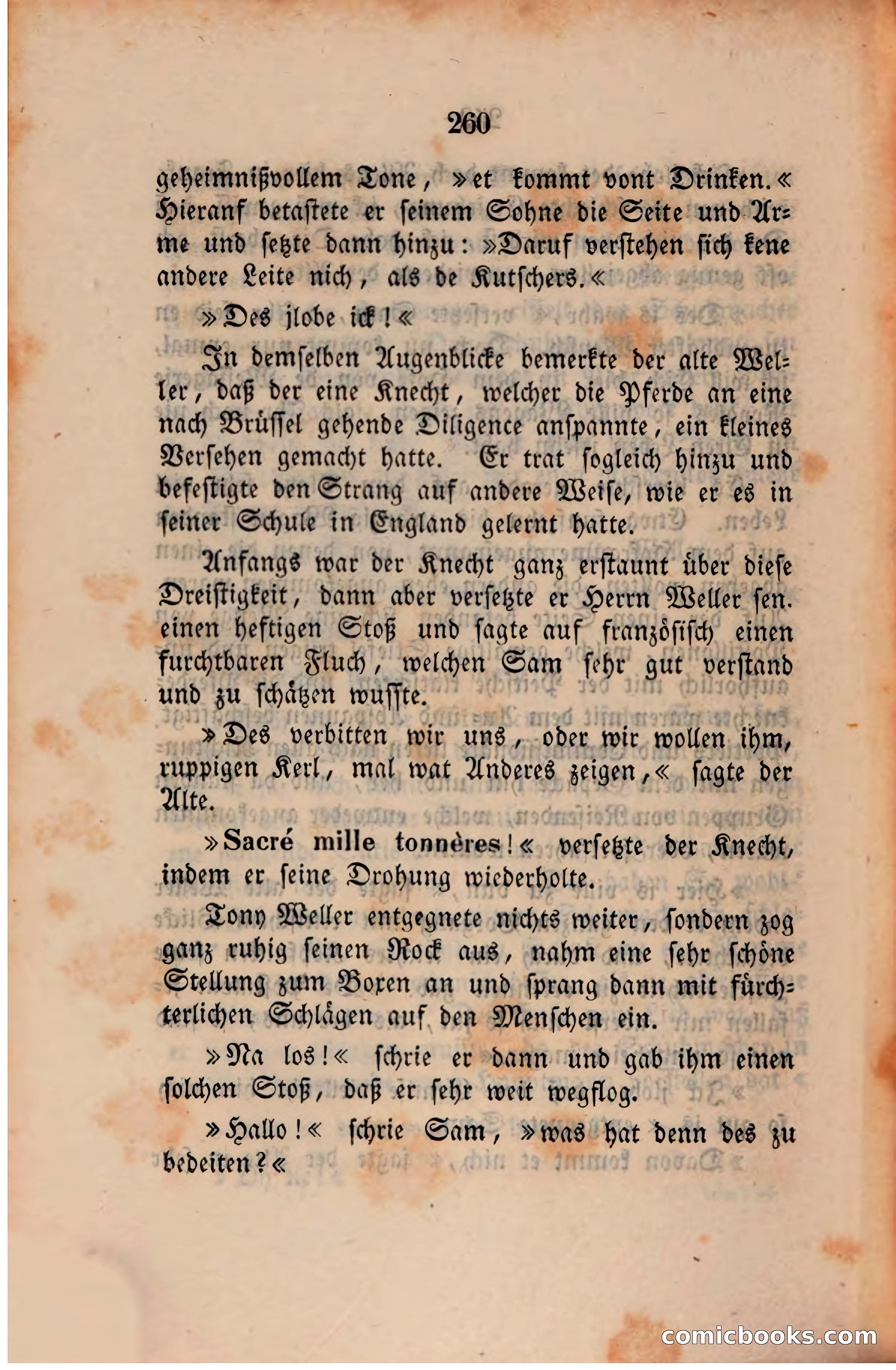 Pickwick in der Fremde (Pickwick Abroad) — page 268 of 281