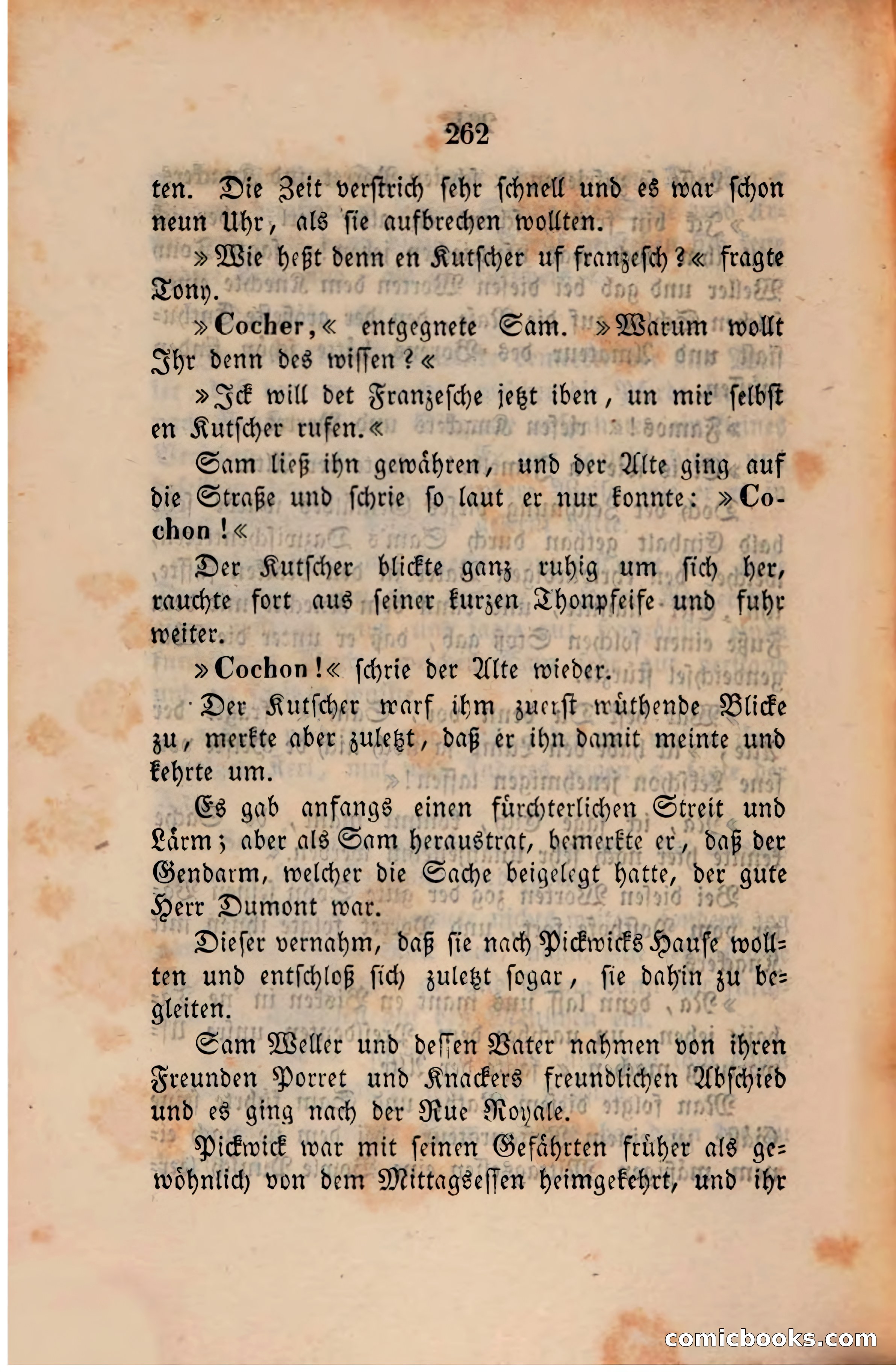 Pickwick in der Fremde (Pickwick Abroad) — page 270 of 281